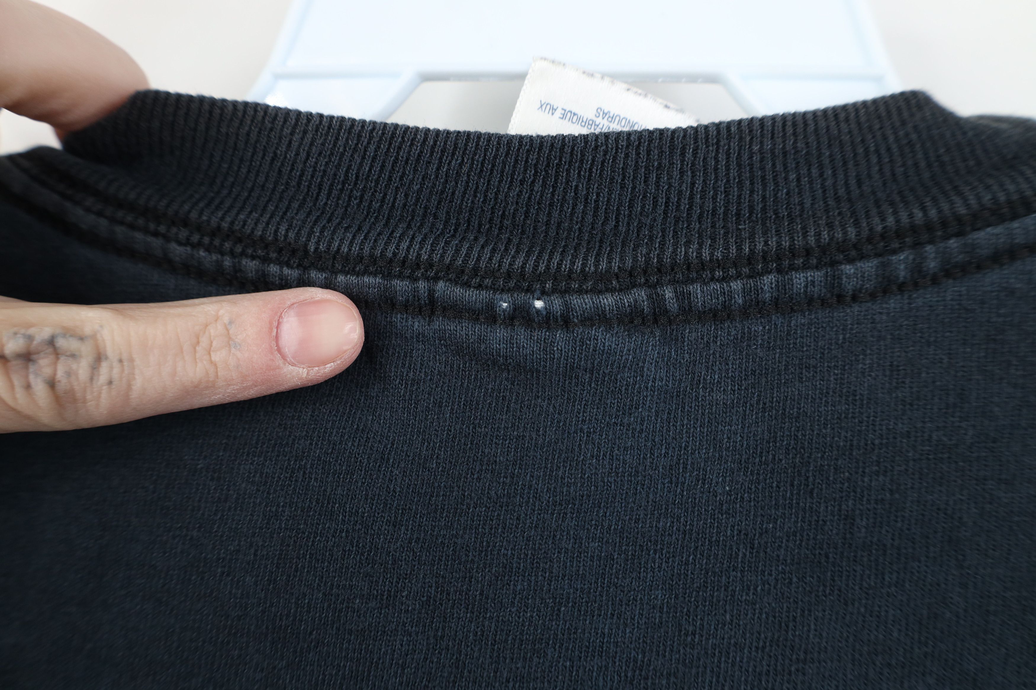 Vintage Vintage 90s Y2K Streetwear Blank Cotton Pocket T-Shirt Black Size US XXL / EU 58 / 5 - 9 Thumbnail