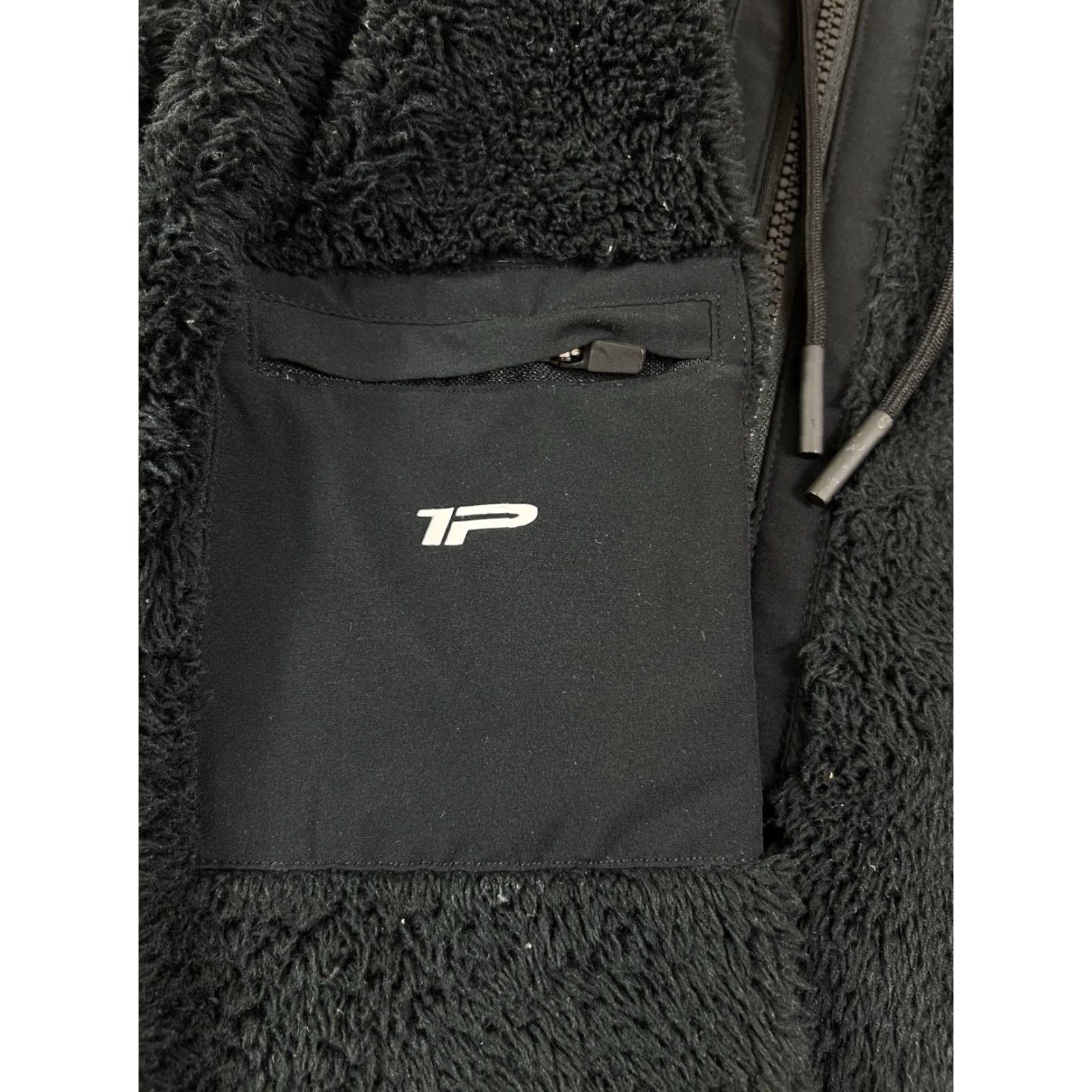 Vintage 1st Phorm Women’s Jacket Black Sherpa Fleece Full Zip Hooded Size M Size M / US 6-8 / IT 42-44 - 4 Thumbnail