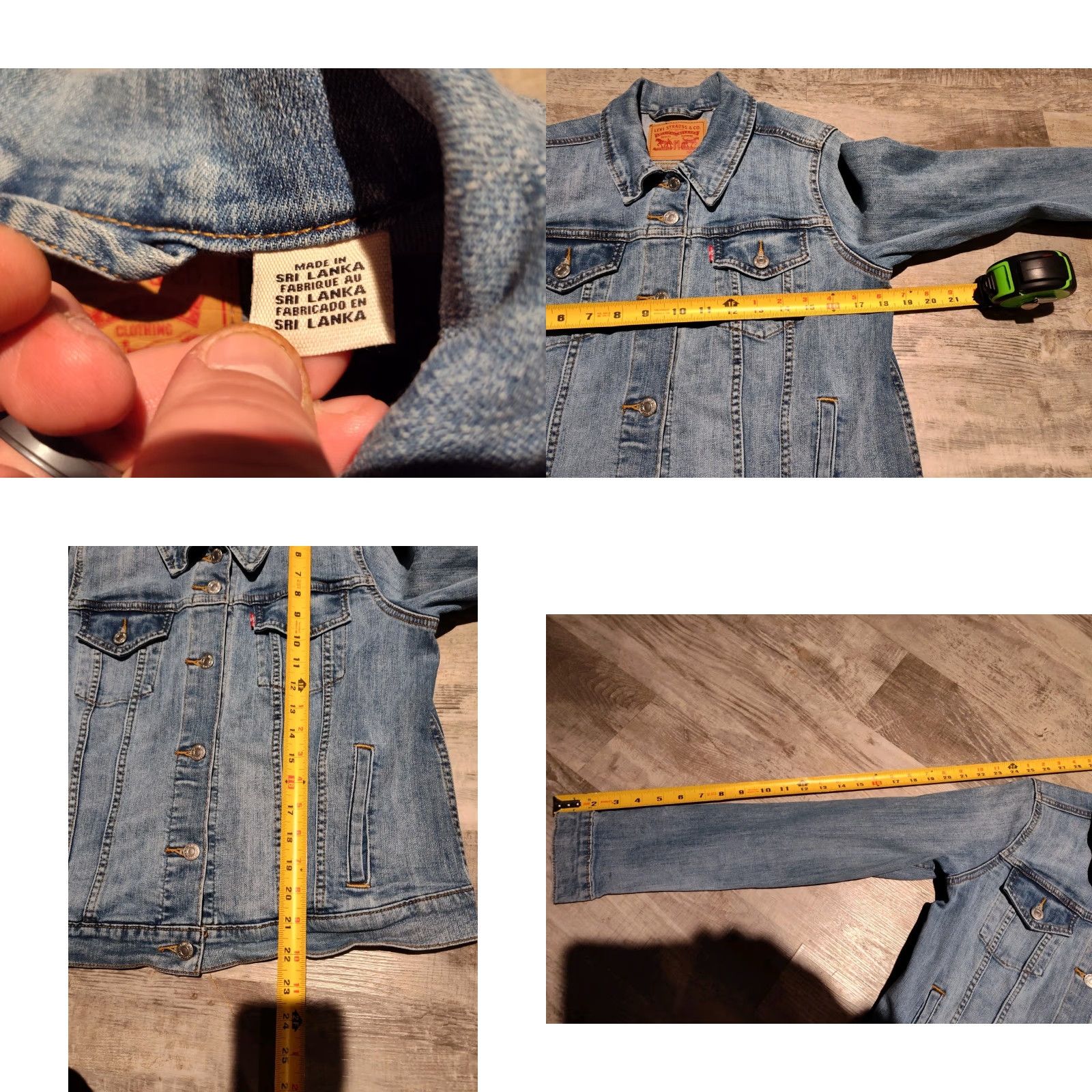 Levi's VINTAGE Levi's Denim Button Trucker Jacket (Jacket) Women L Stone 29945-0012 Mens/Womens? Size 36" / US 14 / IT 50 - 8 Thumbnail