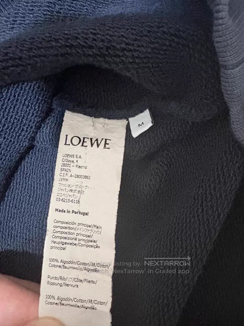 Loewe Loewe Embroidered Letter Logo Sweatshirt, Navy Blue Size M / US 6-8 / IT 42-44 - 6 Thumbnail