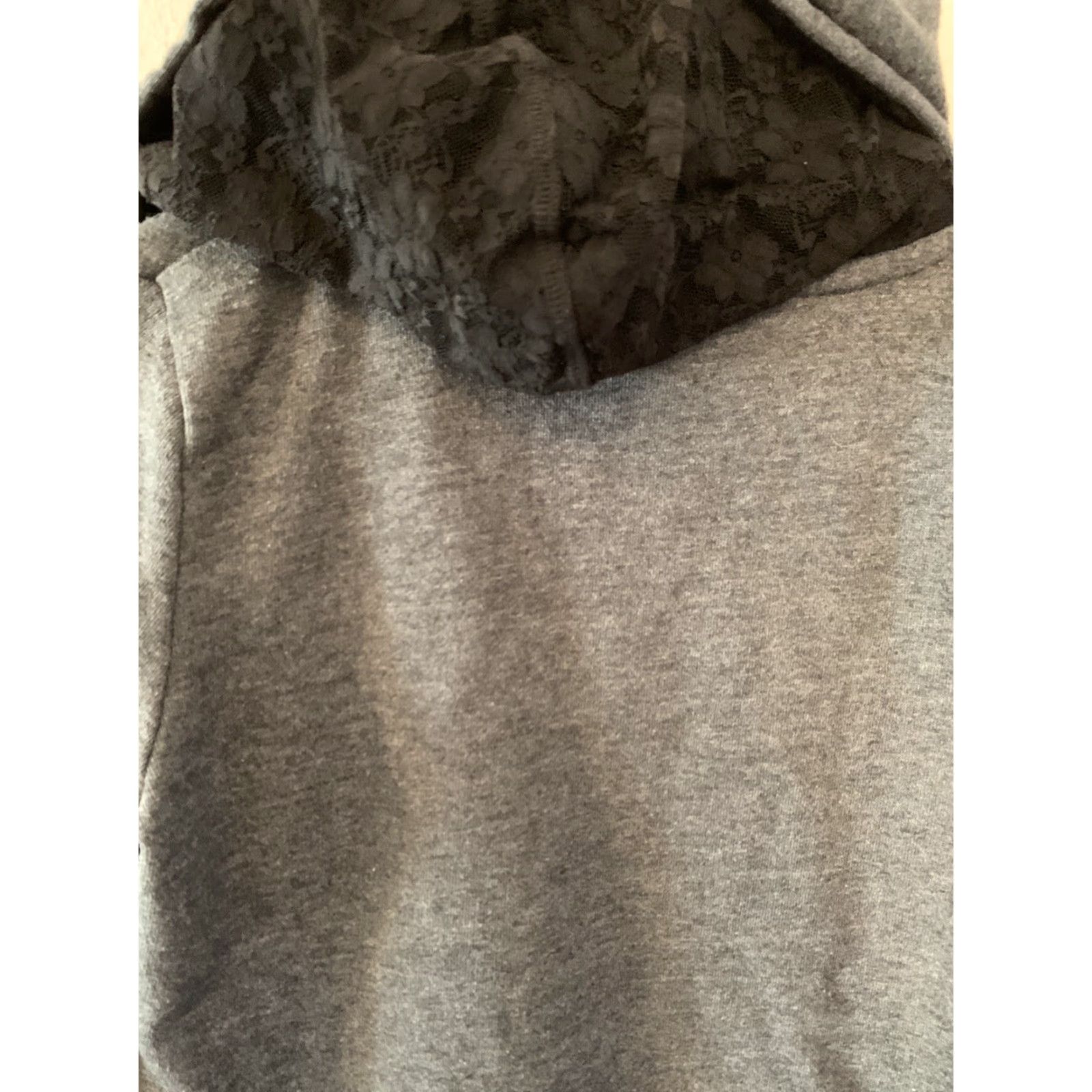 Velour Material Girl Velour Hood Zip Jacket FULL ZIP HOODED M Gray Size M / US 6-8 / IT 42-44 - 4 Thumbnail