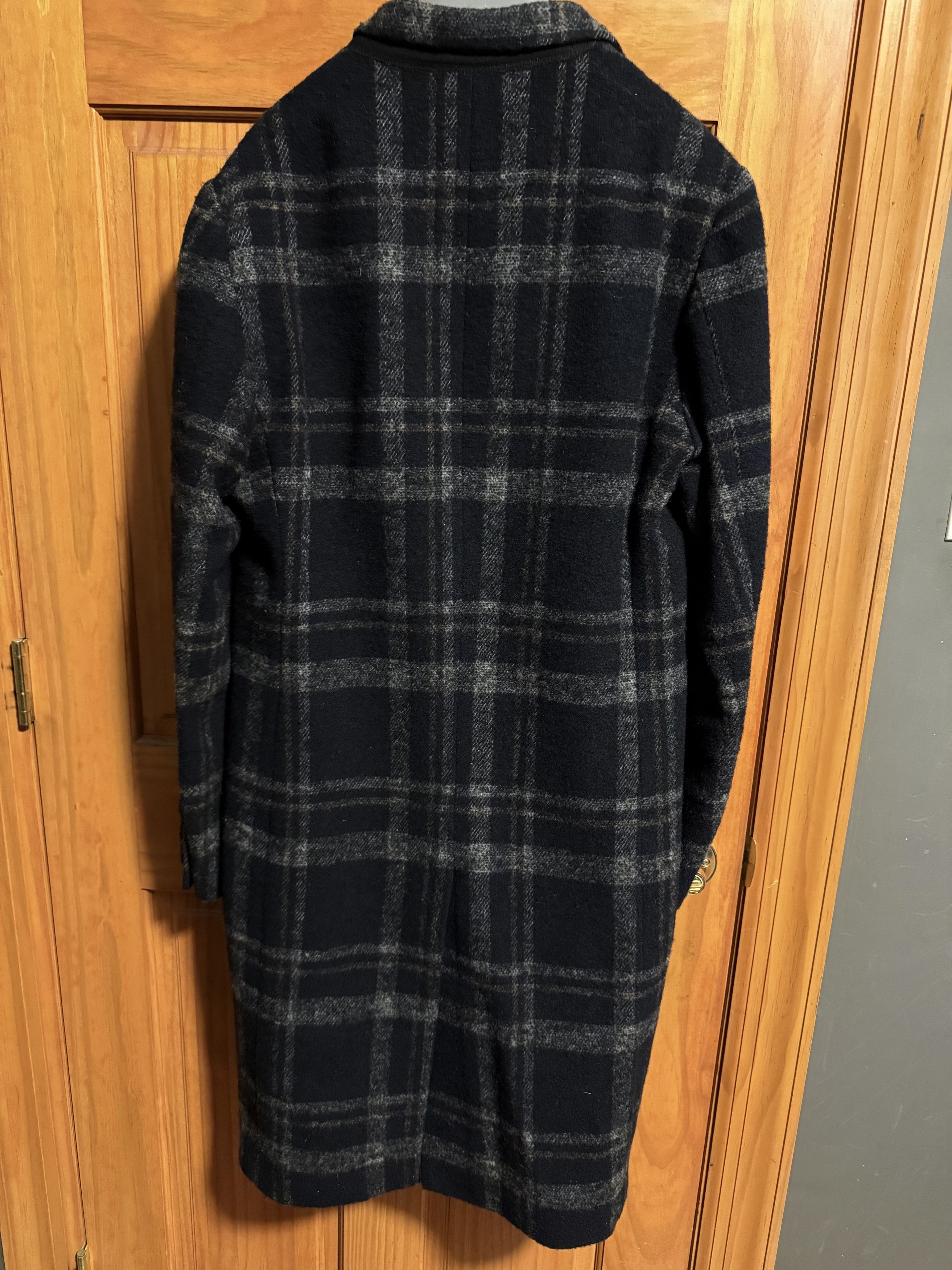 John Elliott John Elliott Navy and Back Plaid Scarlet Overcoat - 2 Size US M / EU 48-50 / 2 - 7 Thumbnail
