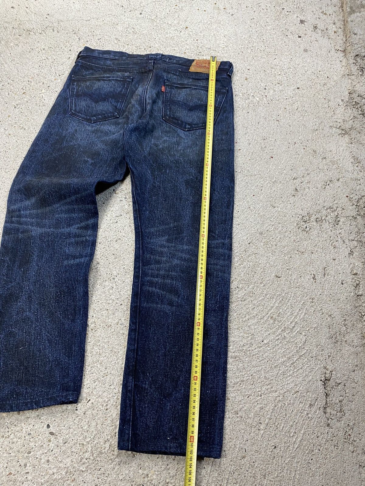 Levi's Denim jeans vintage deep navy indigo washed bleached Size US 30 / EU 46 - 15 Thumbnail