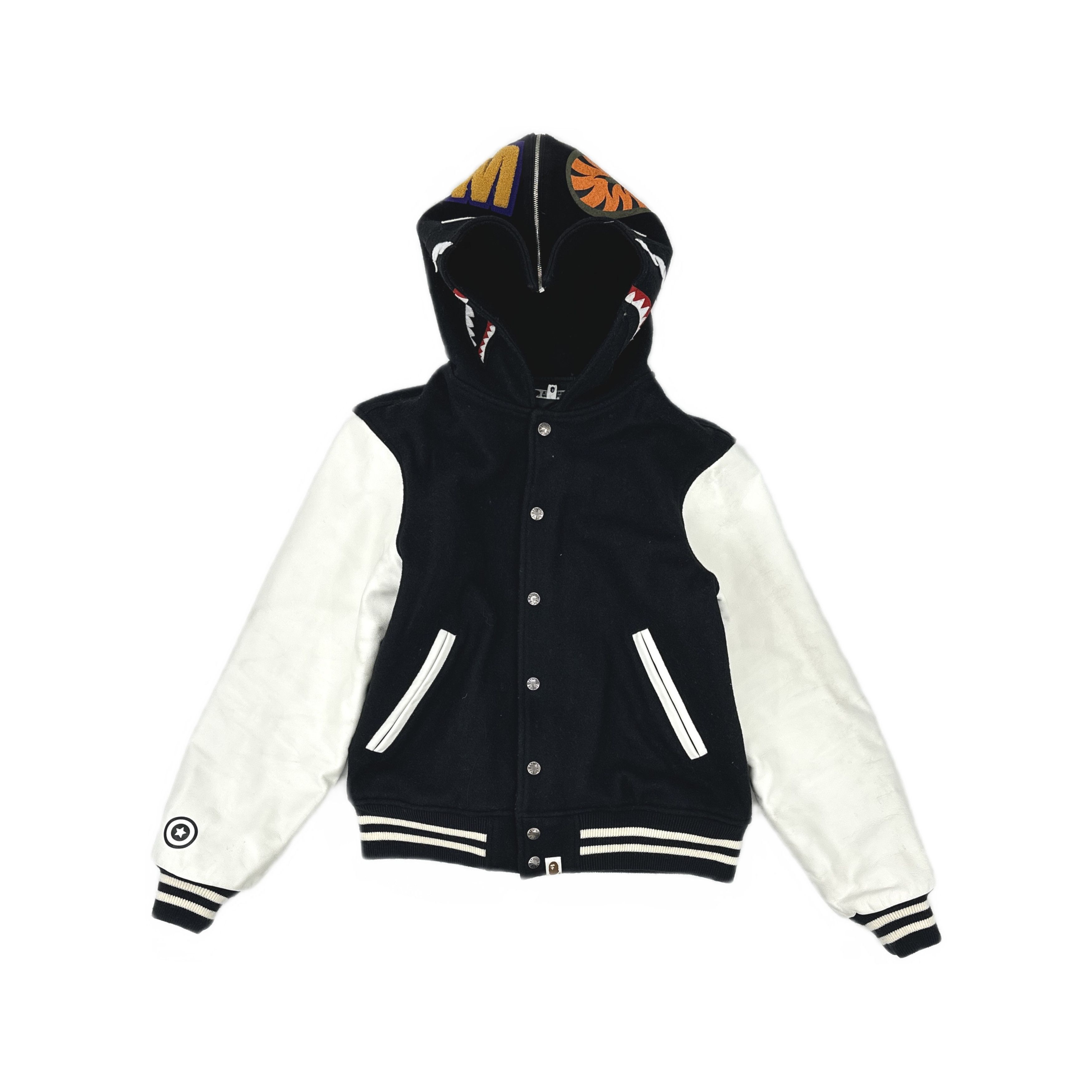 Bape A Bathing Ape Shark Tiger Varsity Jacket M Size US M / EU 48-50 / 2 - 1 Thumbnail