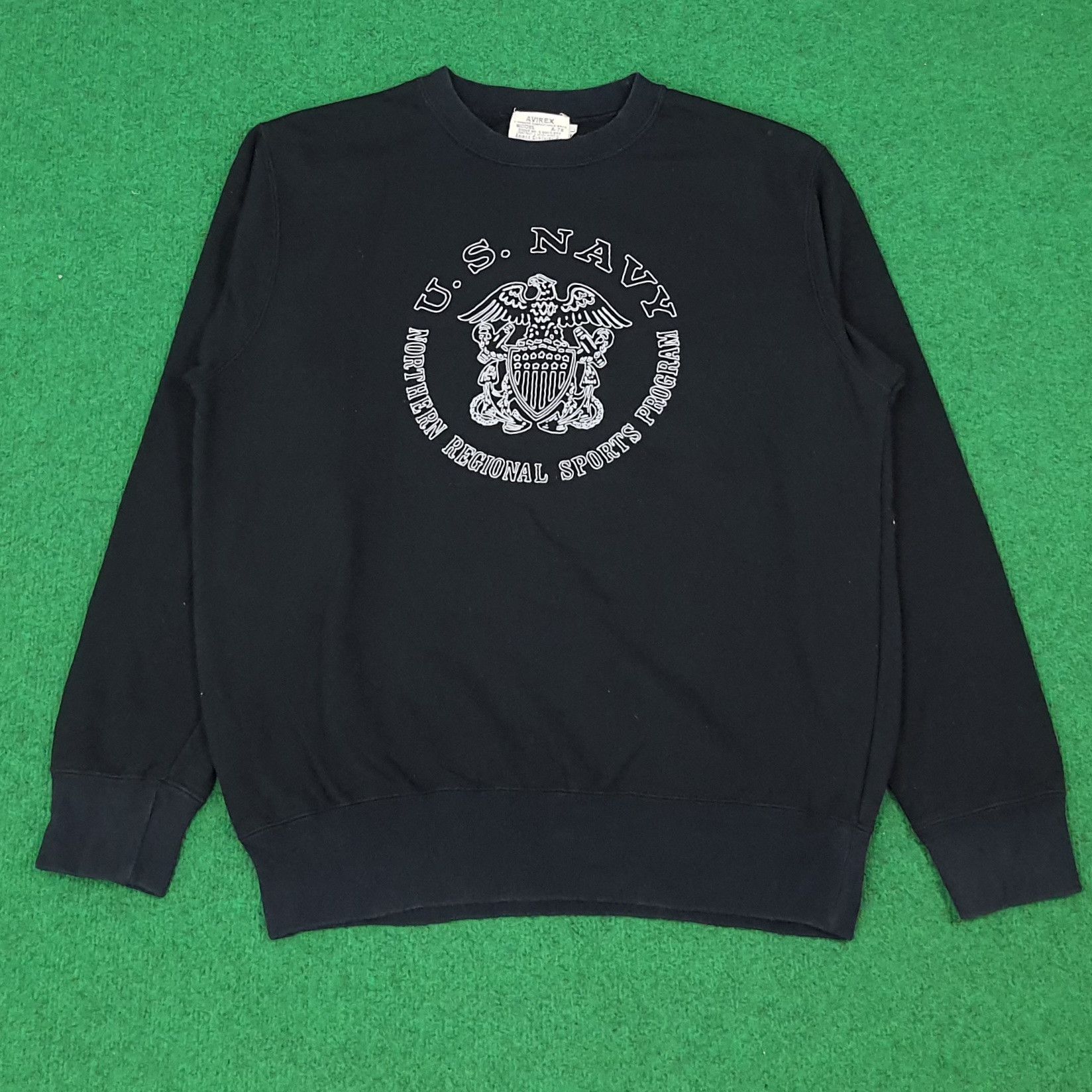 Avirex Vintage 90s Avirex US Navy Sweatshirt C277N7 Size US M / EU 48-50 / 2 - 1 Thumbnail
