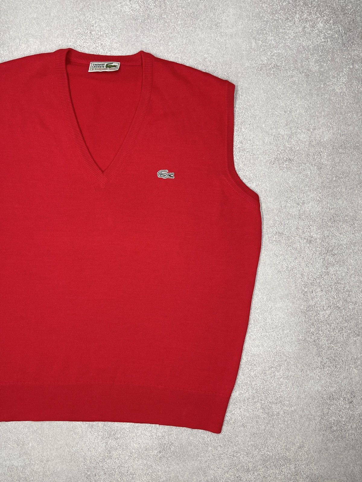 Lacoste Vintage Lacoste Chemise Wool Vest Red Rare Y2K Size L Size US L / EU 52-54 / 3 - 3 Thumbnail