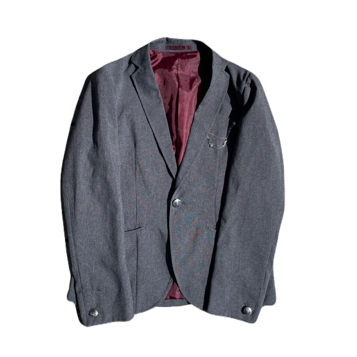 If Six Was Nine 2000s Japanese archive Vkei Gyaruo Chain Tailored Jacket Size US XS / EU 42 / 0 - 2 Thumbnail