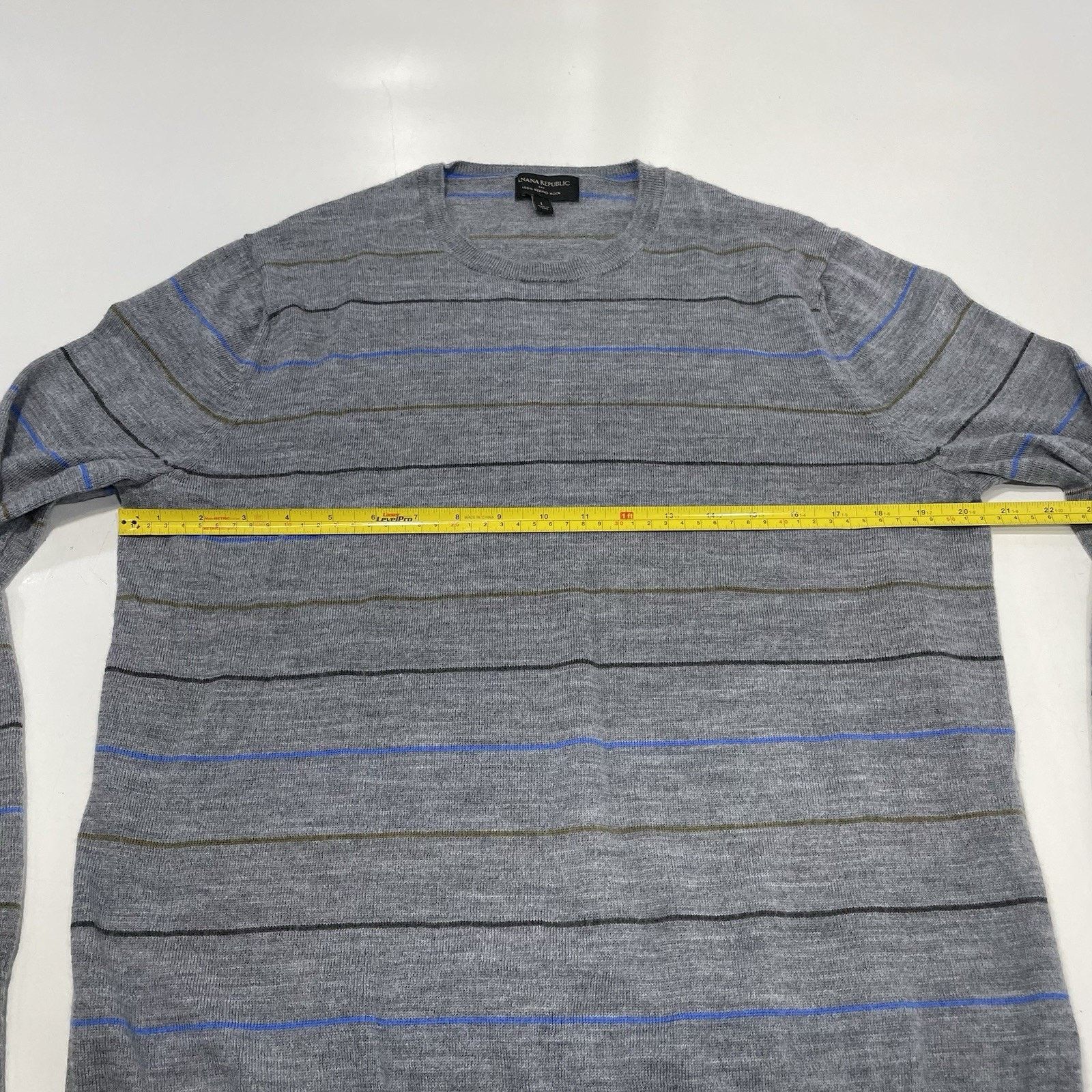 Banana Republic Banana Republic Men’s Gray Merino Wool Sweater Soft Large Size US L / EU 52-54 / 3 - 5 Thumbnail