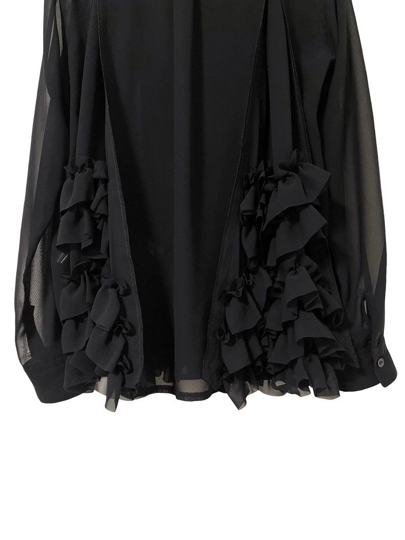 Comme des Garcons Comme Des Garcons Crew neck pleated chiffon crepe shirt Size XS / US 0-2 / IT 36-38 - 4 Thumbnail
