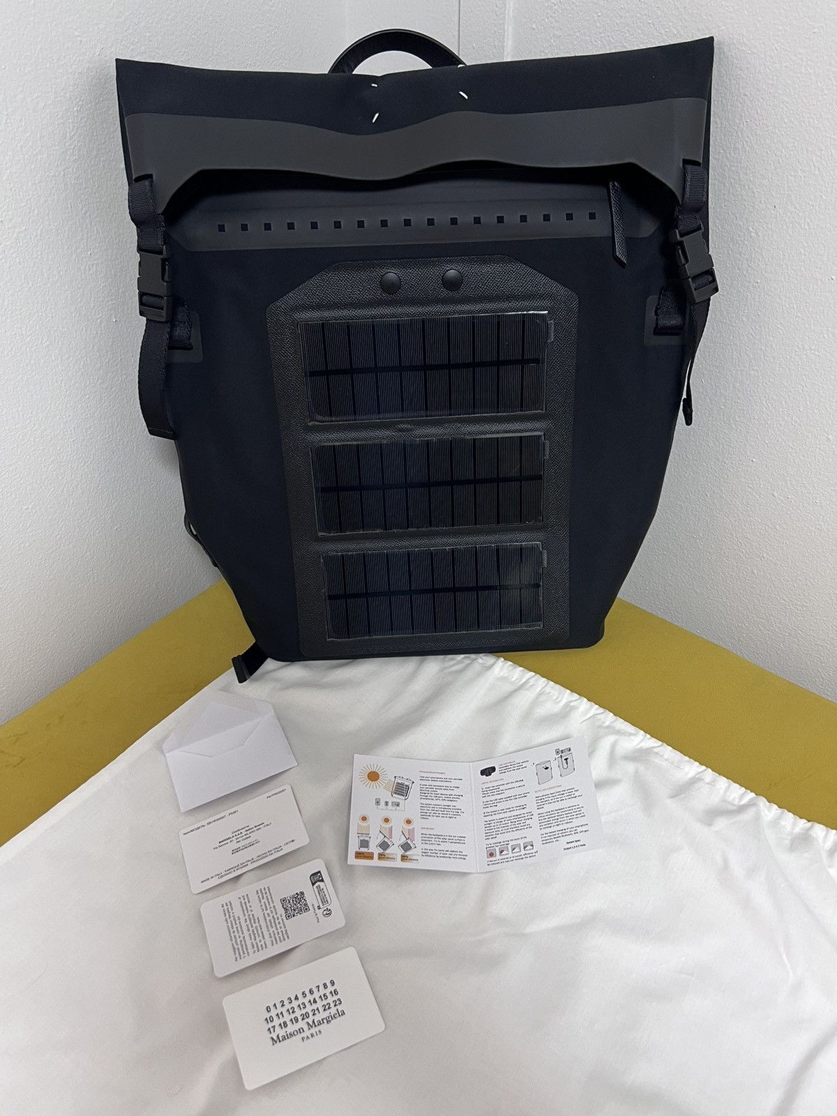 Maison Margiela $1.8K solar-powered device-charging waterproof backpack, IT Size ONE SIZE - 1 Thumbnail