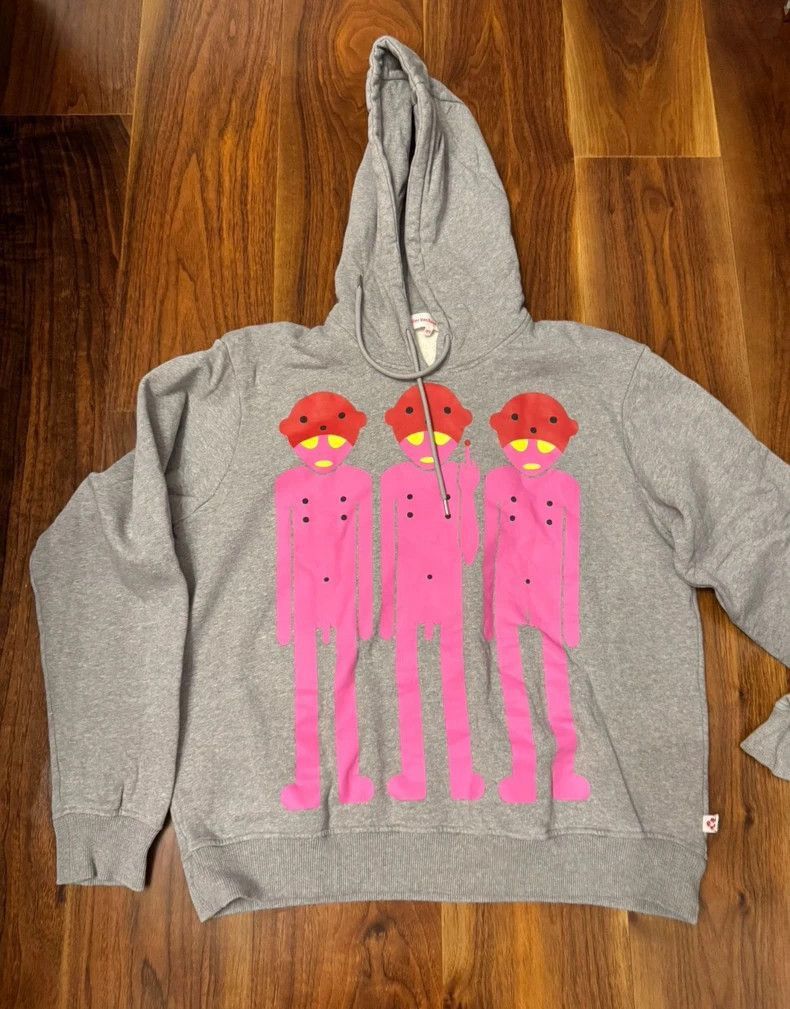 Walter Van Beirendonck pink alien hooded sweatshirt by walter van beirendonck-2507 Size US L / EU 52-54 / 3 - 7 Thumbnail