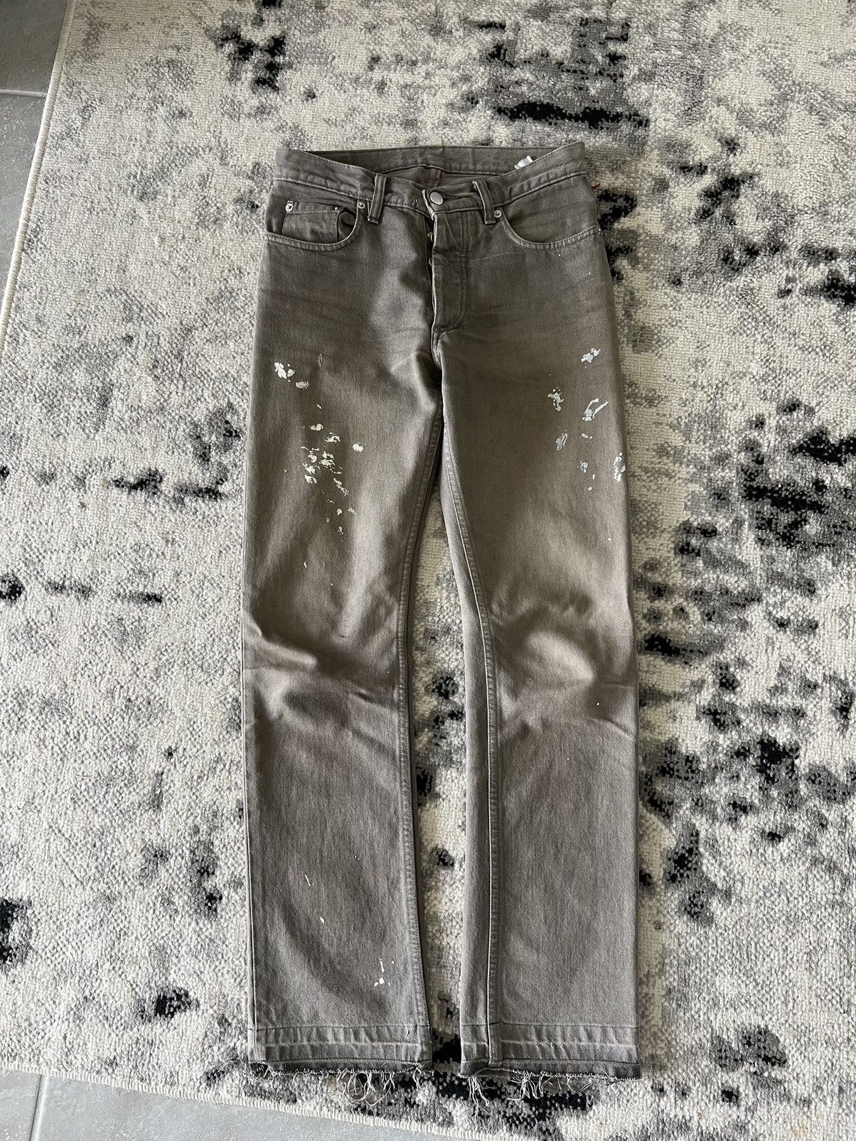Helmut Lang 1998 gray painter denim Size US 28 / EU 44 - 1 Thumbnail