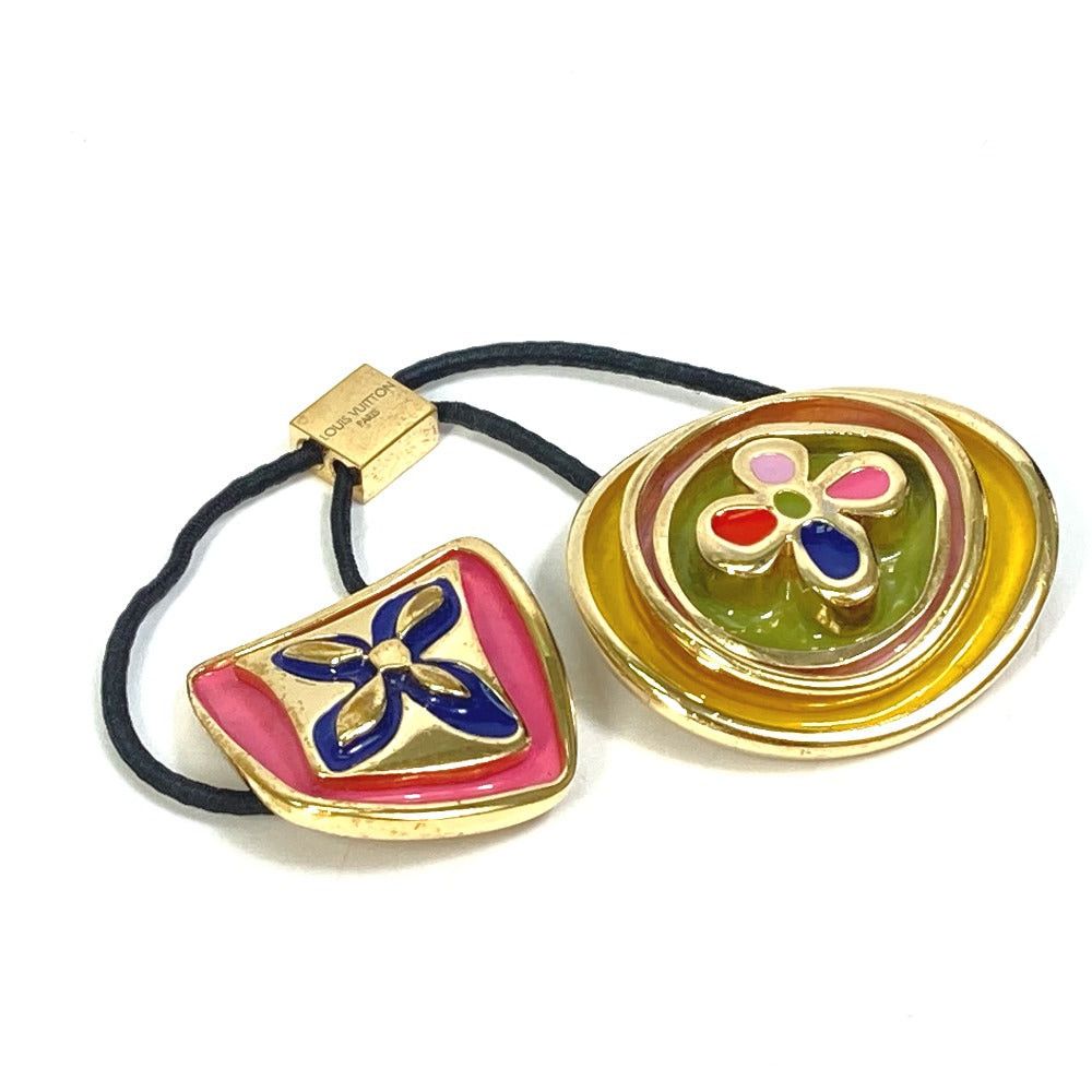 Louis Vuitton Louis Vuitton M65351 Monogram Elasticity Naif Hair Accessory Elastic Metal Women Gold Size ONE SIZE - 1 Thumbnail