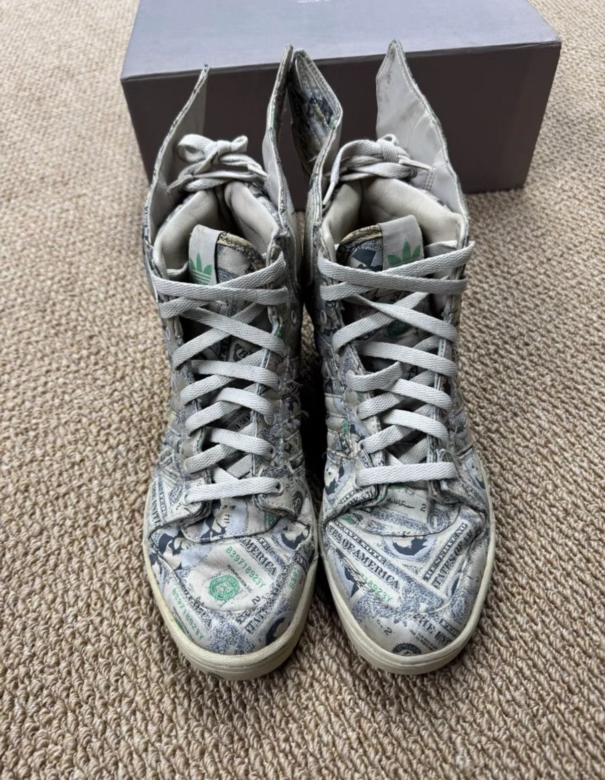 Adidas Adidas Jeremy Scott JS Wings Dollar G95773 K37 Size US 8 / EU 41 - 8 Thumbnail