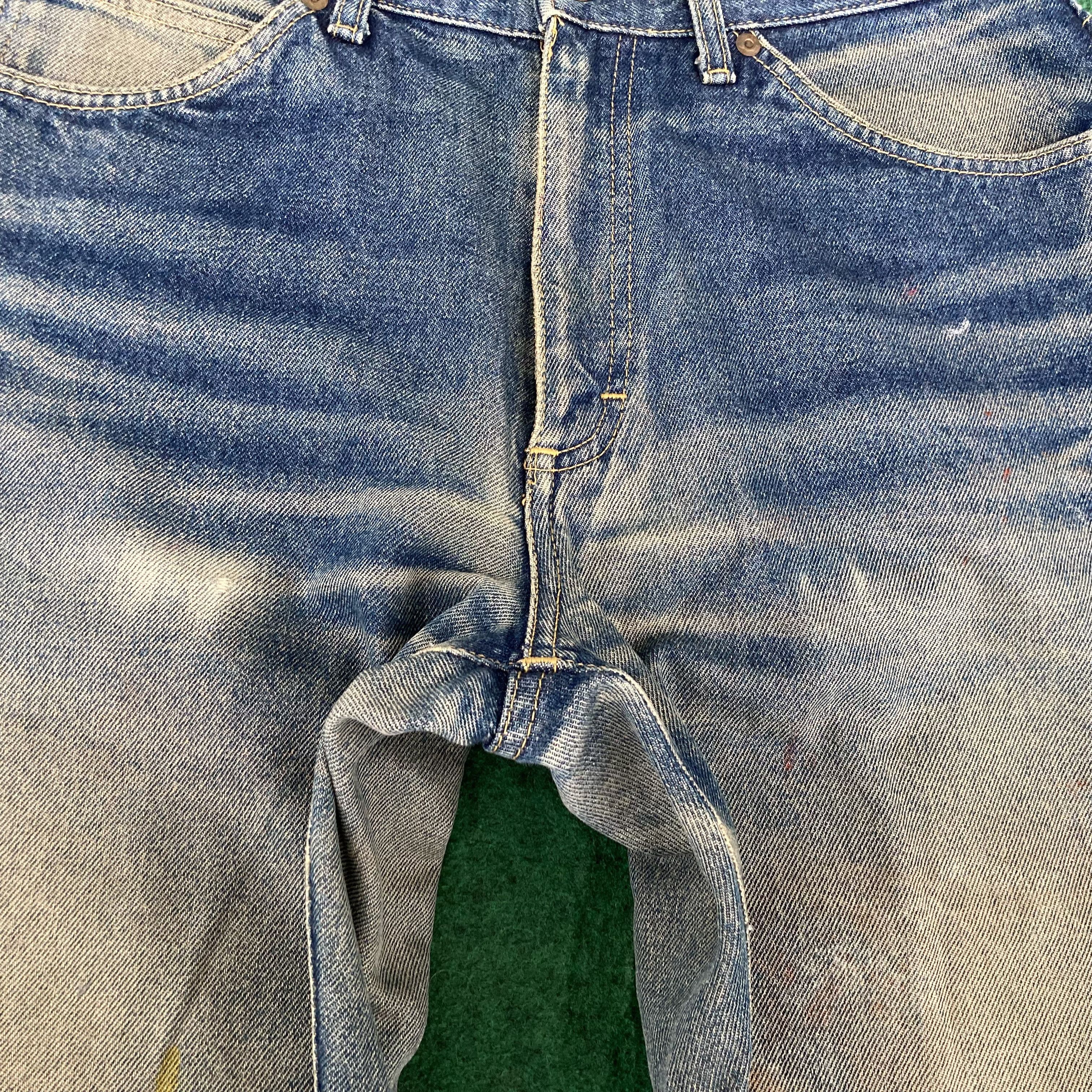 Lee Vintage Lee Faded Distressed Ripped Sz 30 Denim Jeans Size US 30 / EU 46 - 4 Thumbnail