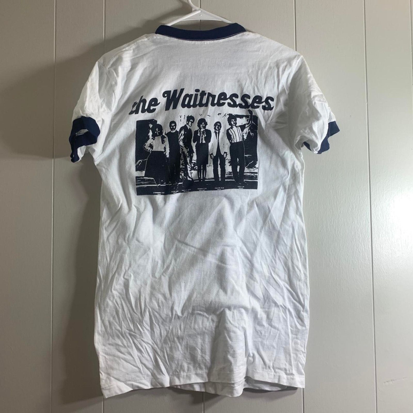 Vintage vintage 80s THE WAITRESSES single stitch ringer tee shirt XL Size US XL / EU 56 / 4 - 5 Thumbnail
