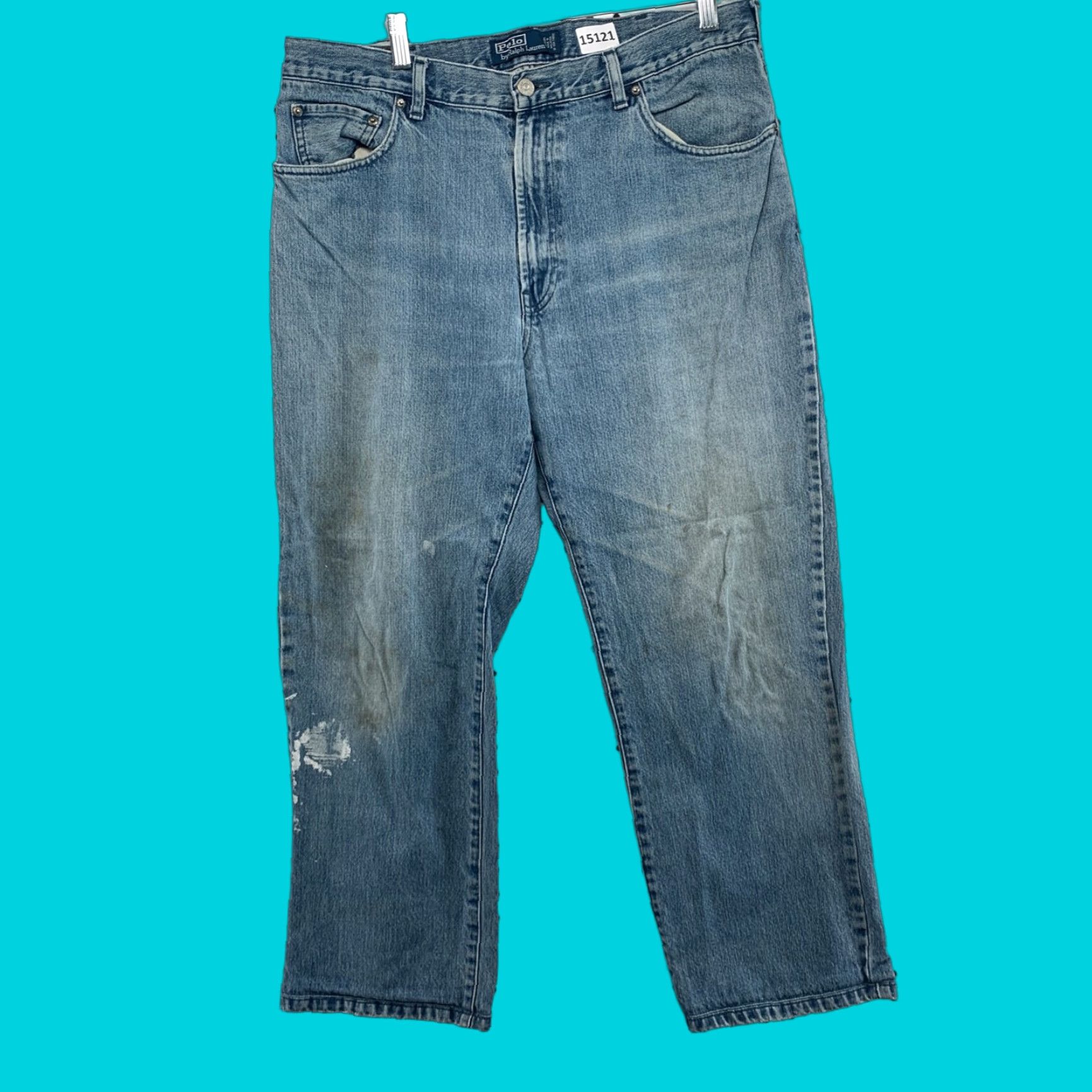 Polo Ralph Lauren VINTAGE Polo Ralph Lauren Jeans Size 36 X 30 Straight Leg Blue Mens Size US M / EU 48-50 / 2 - 1 Thumbnail