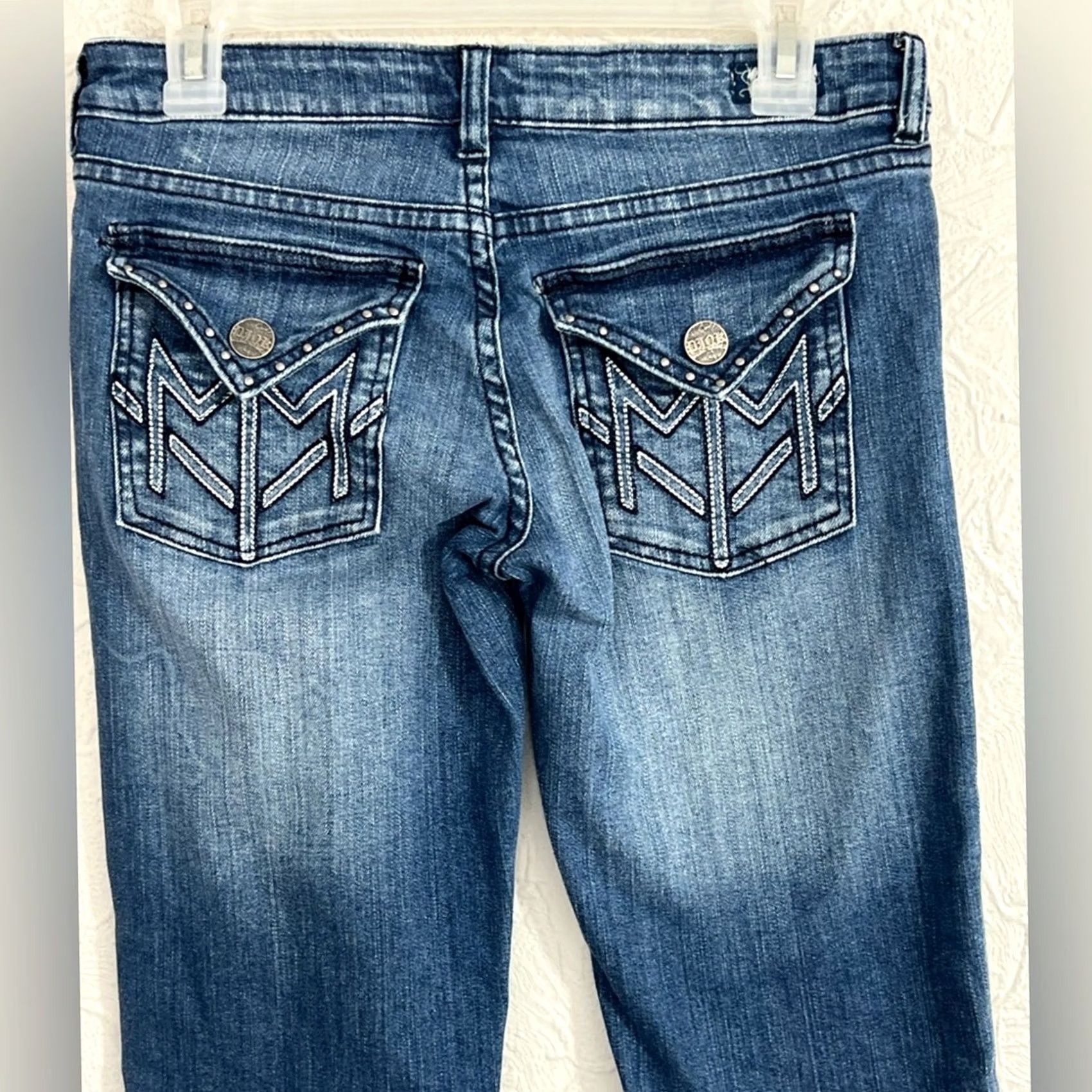Vintage Blac Label Pink Jeans Women 27x34 Straight Leg Dark Blue Denim Size 27" / US 4 / IT 40 - 4 Thumbnail
