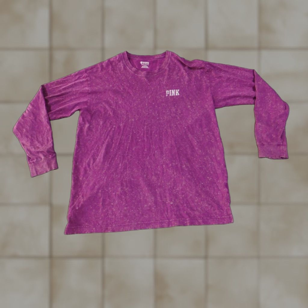 Pinko PINK Shirt Womens Medium Purple Long Sleeve Graphic Love 1986 Pullover Top ICI Dog Seal Size M / US 6-8 / IT 42-44 - 1 Thumbnail