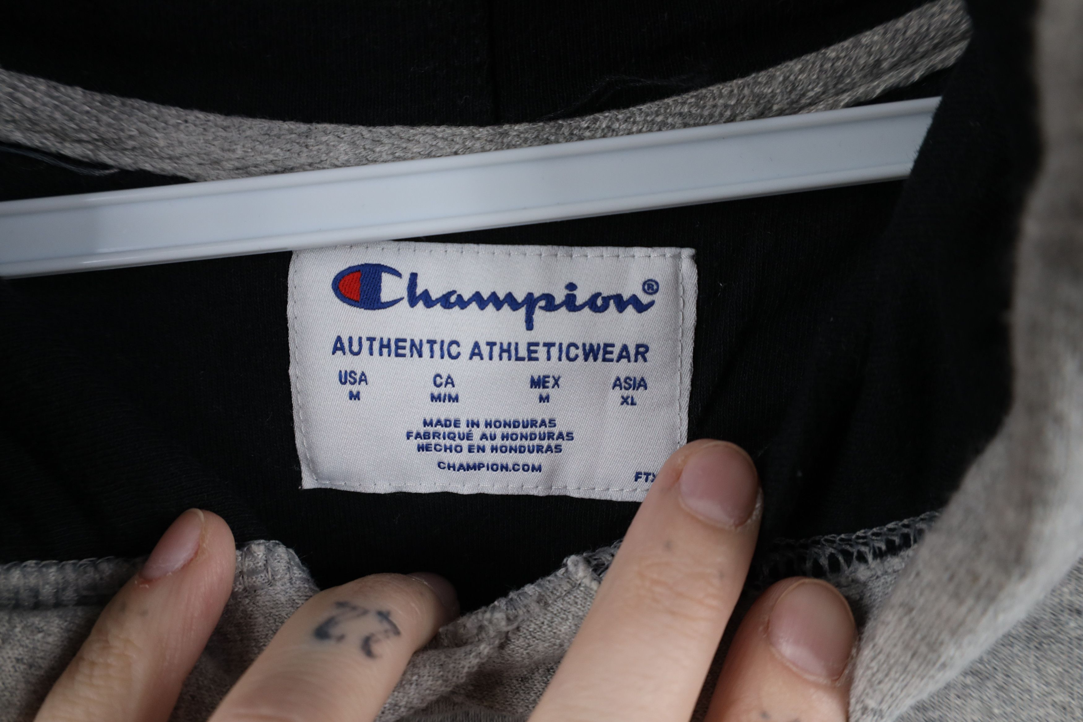 Champion Vintage Y2K Champion USA Hoodie Sweatshirt Heather Gray Size US M / EU 48-50 / 2 - 9 Thumbnail