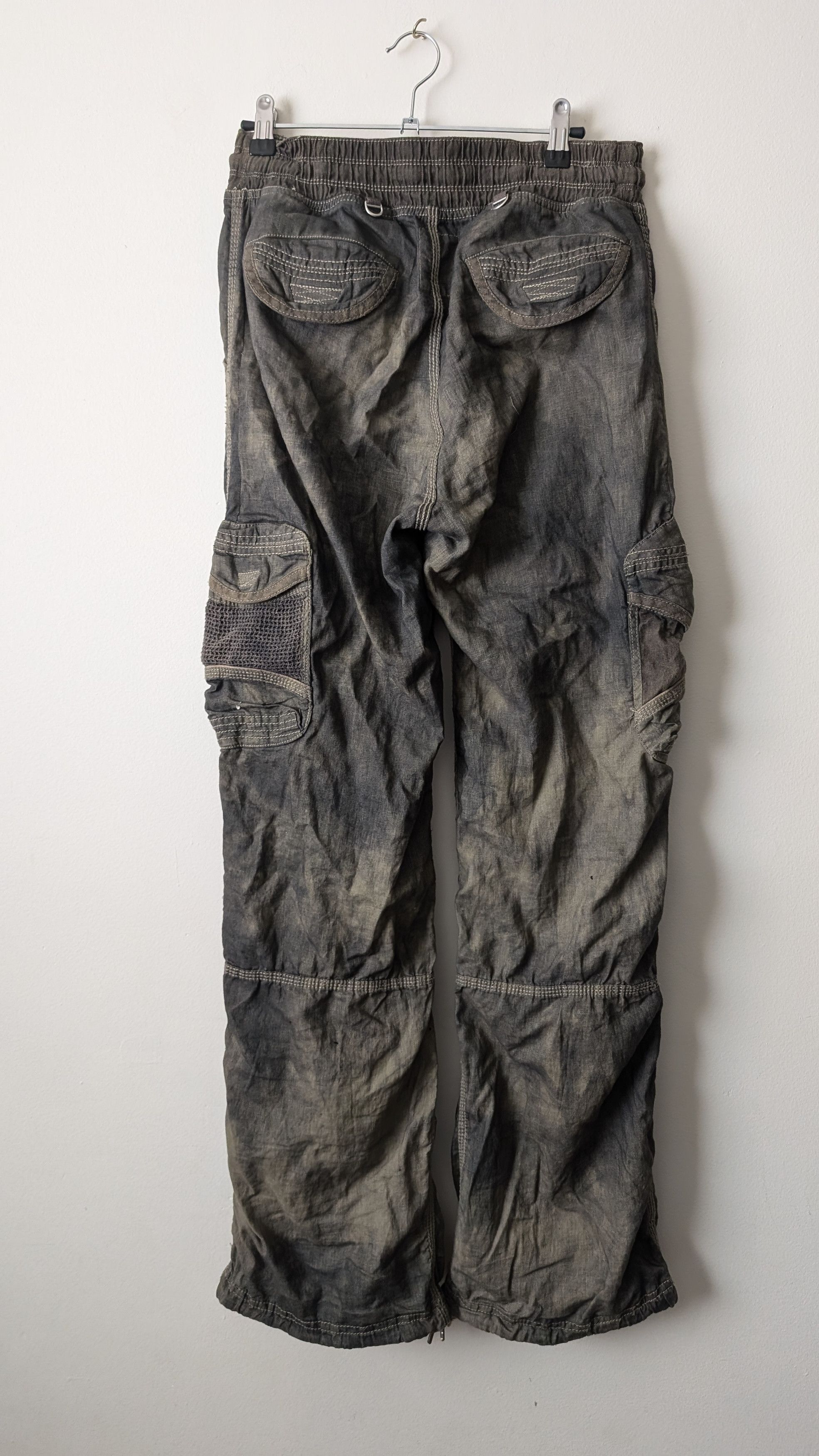 GOA GOA Military Cargo Pants - Rare Wash Effect Size US 29 - 8 Thumbnail