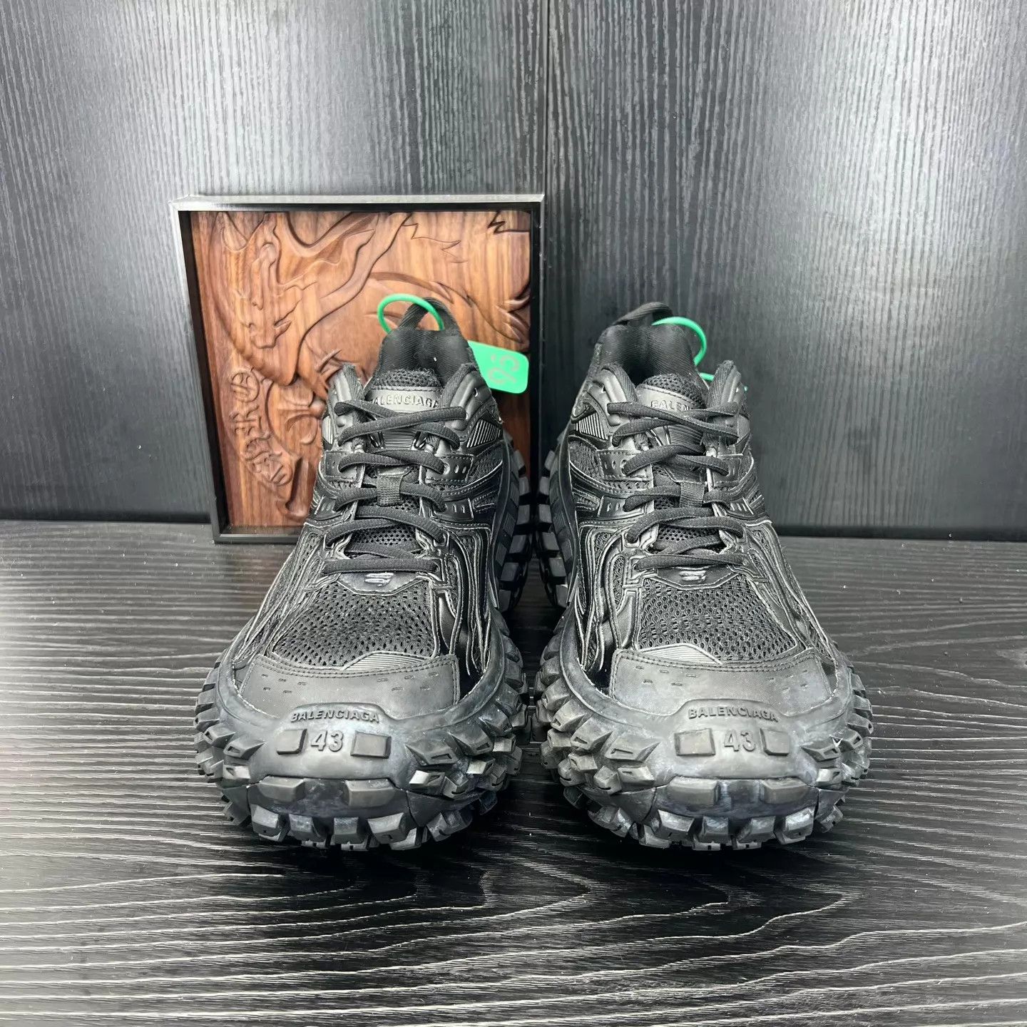 Balenciaga Balenciaga Tire Sneaker Black Size 43 Size US 10 / EU 43 - 4 Thumbnail