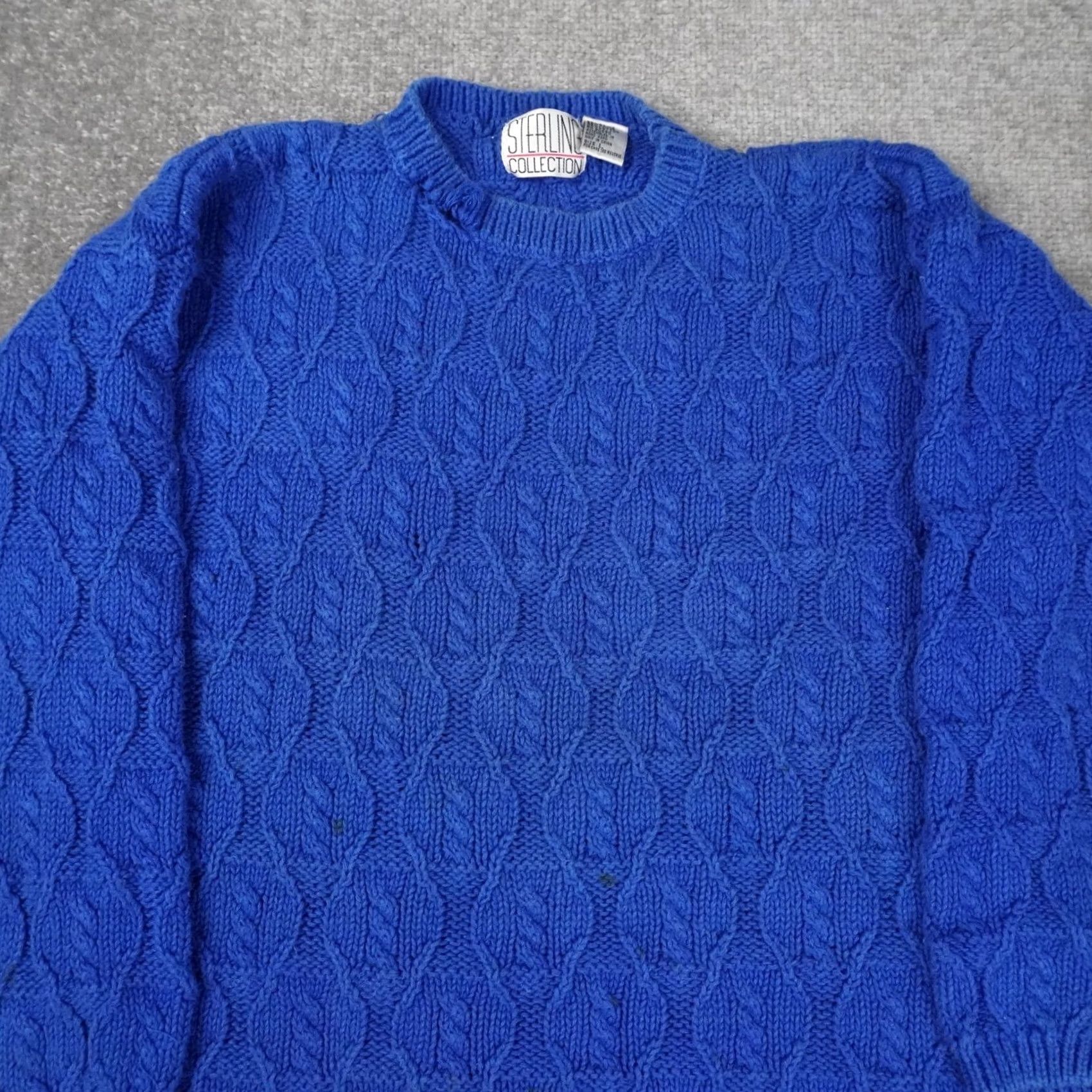 Vintage VINTAGE Blue Large Long Sleeve Pullover Sweater 90s Mens Size US L / EU 52-54 / 3 - 6 Thumbnail