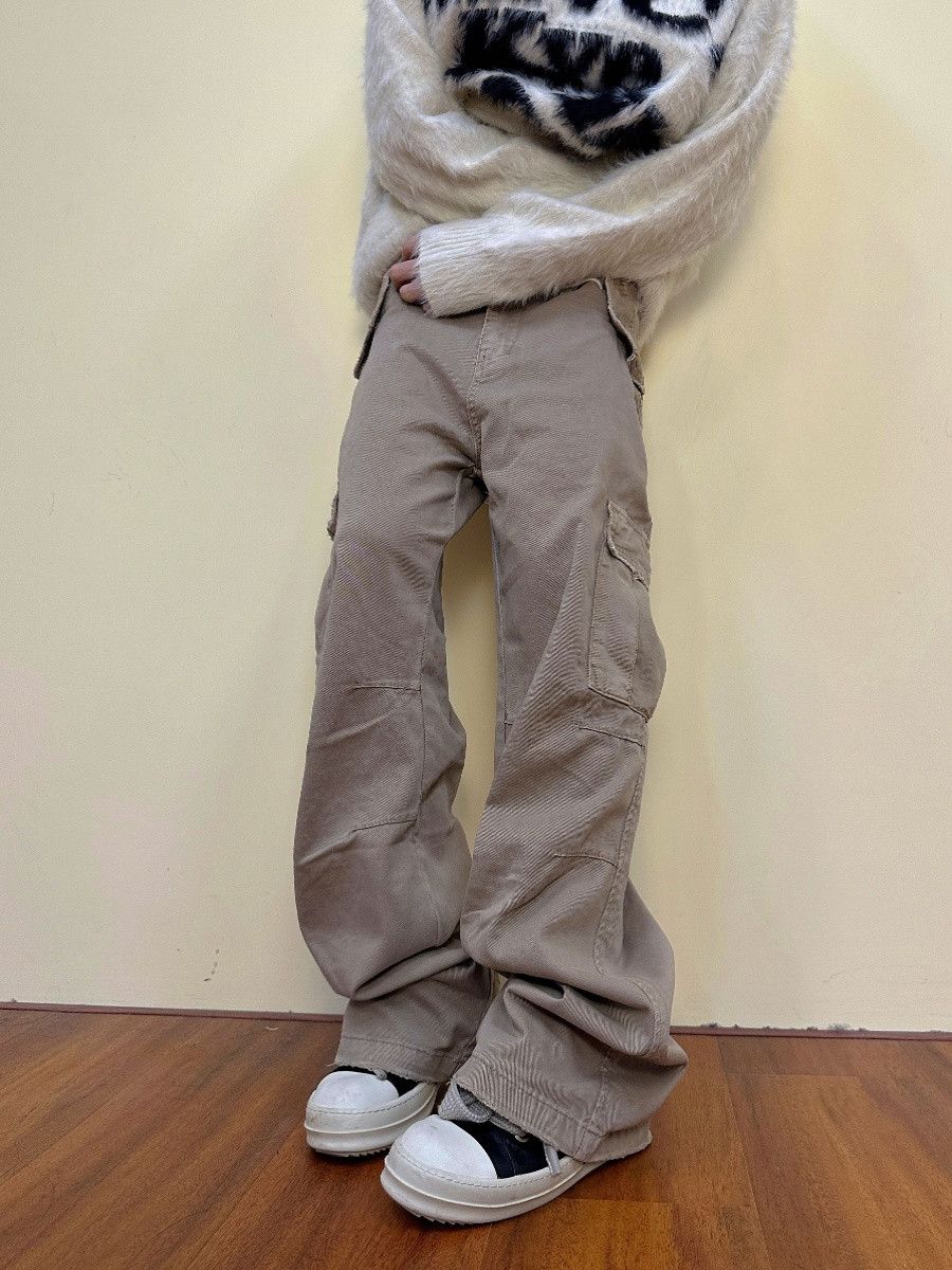 image of Gray Cargo Stacked Pants in Grey, Men's (Size 32)
