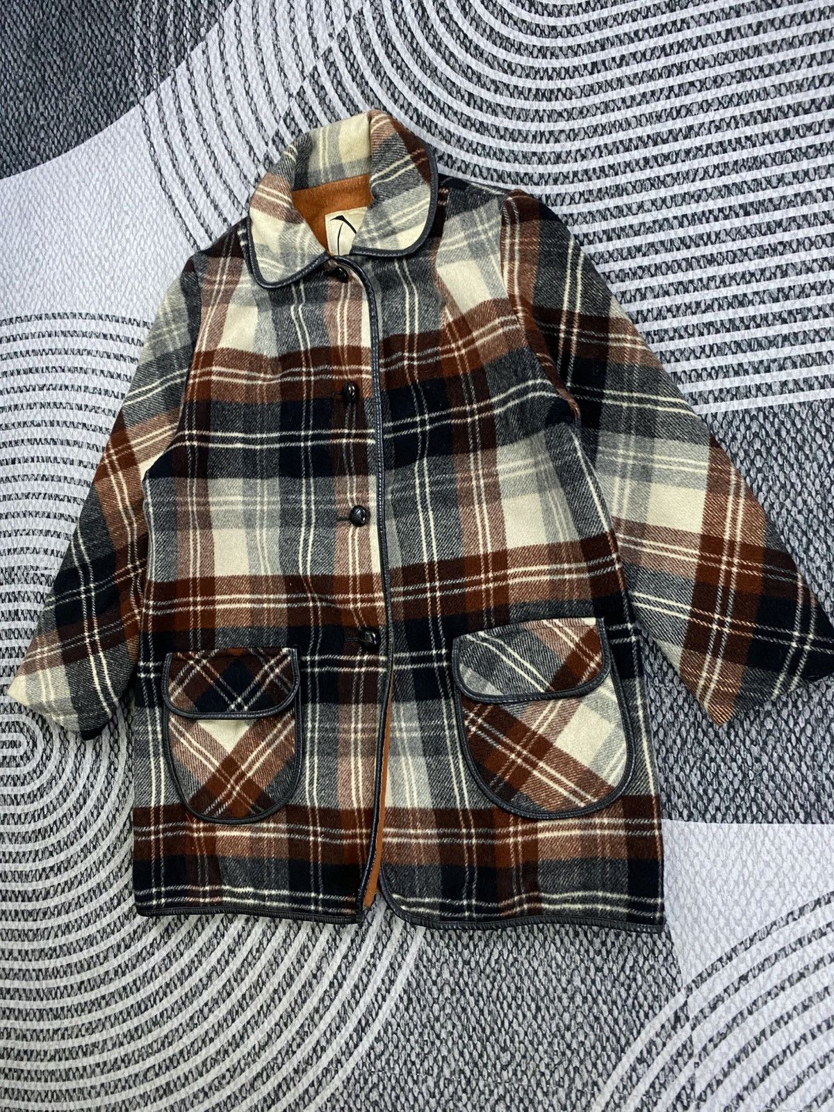 Original Penguin Vintage Penguin Fashion Plaid Flannel Wool Jacket Size US L / EU 52-54 / 3 - 4 Thumbnail