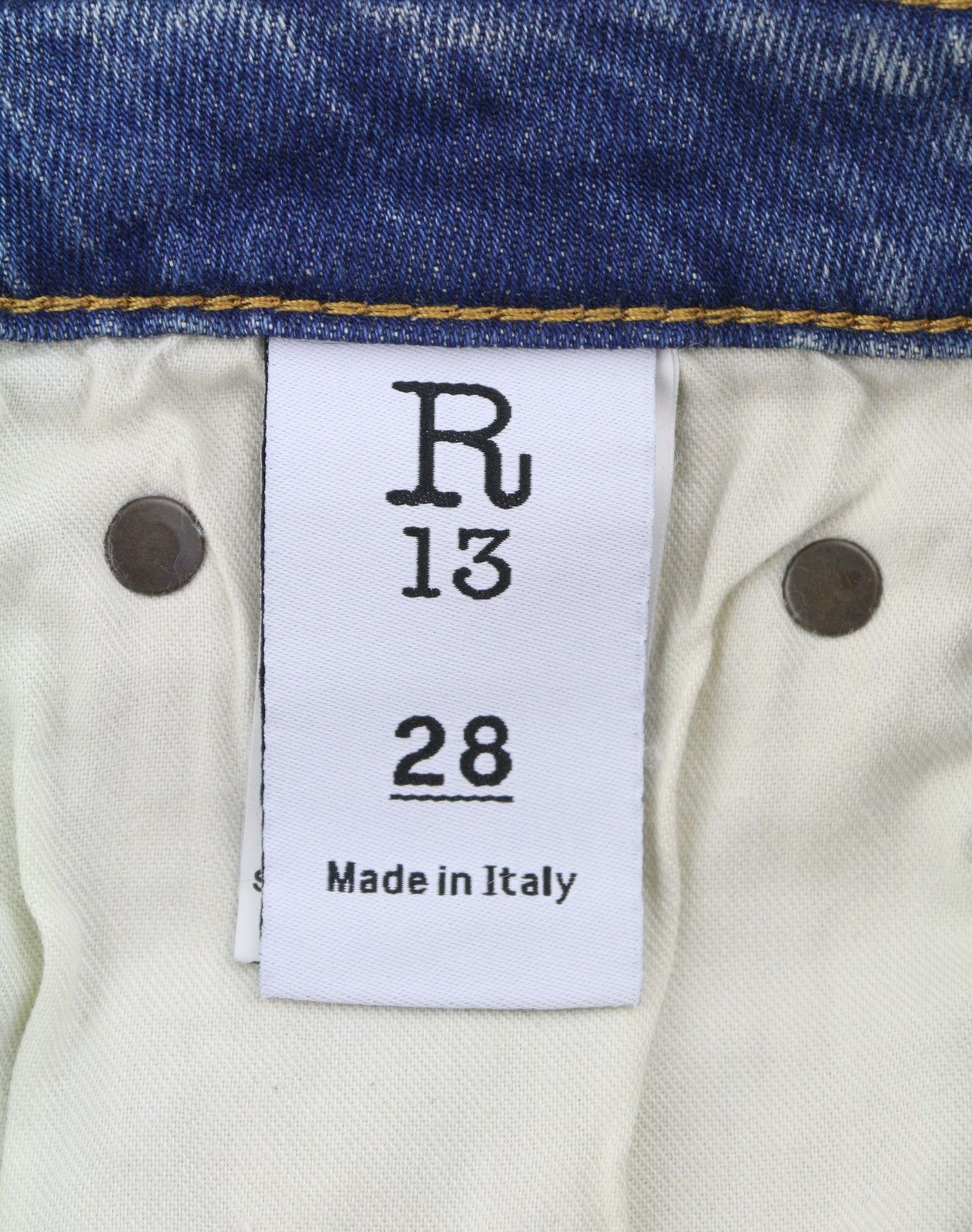 R13 KICK FIT 28 Kelly Stretch Cropped Zip 87810 Size 28" / US 6 / IT 42 - 8 Thumbnail