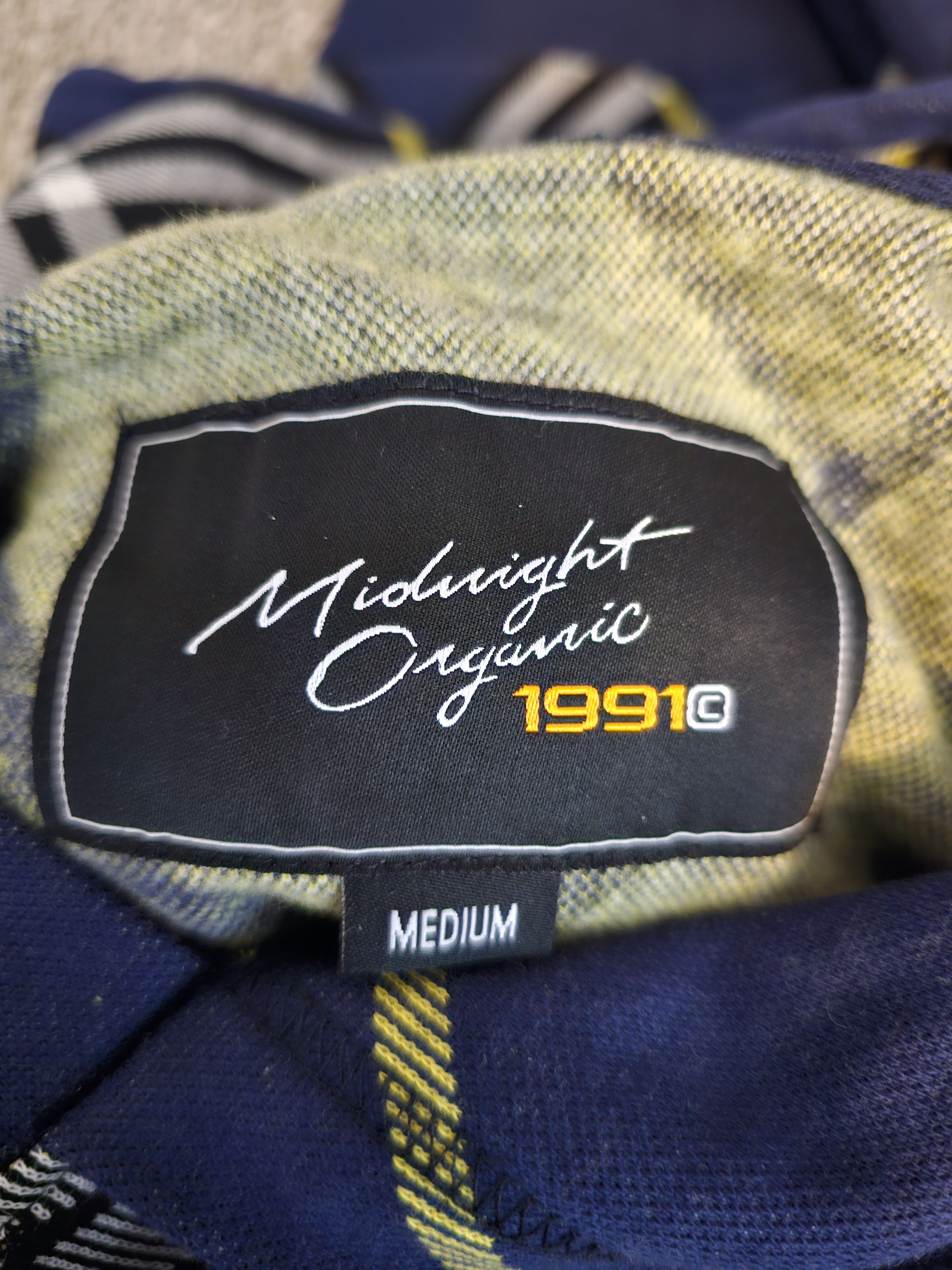 Midnight Organic Midnight Organic Mens Plaid Hoodie Size US M / EU 48-50 / 2 - 5 Thumbnail
