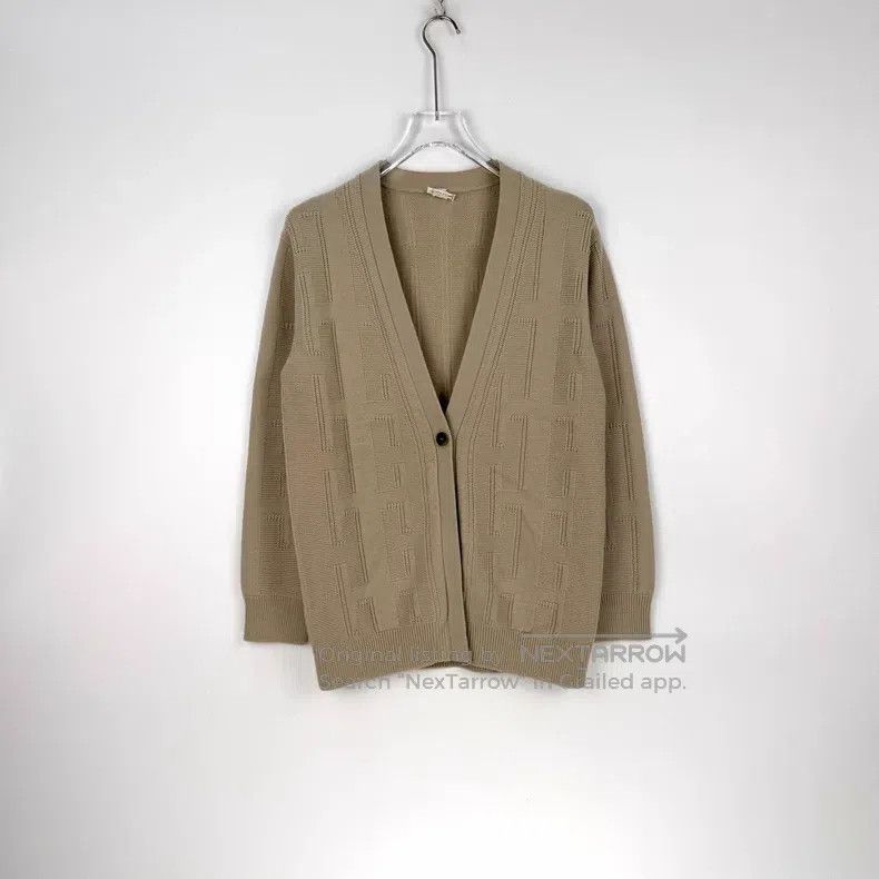 Hermes Hermes Khaki Full H Wool Cardigan Size XS / US 0-2 / IT 36-38 - 3 Thumbnail