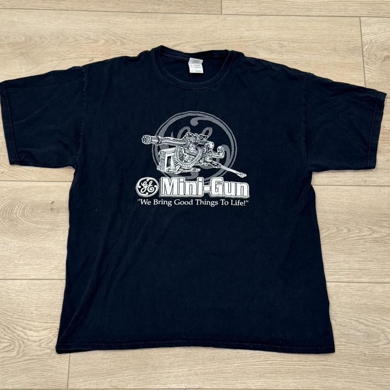 Vintage Vintage Rare GE (General Electric) Mini Gun Black T-shirt Size US XL / EU 56 / 4 - 2 Thumbnail