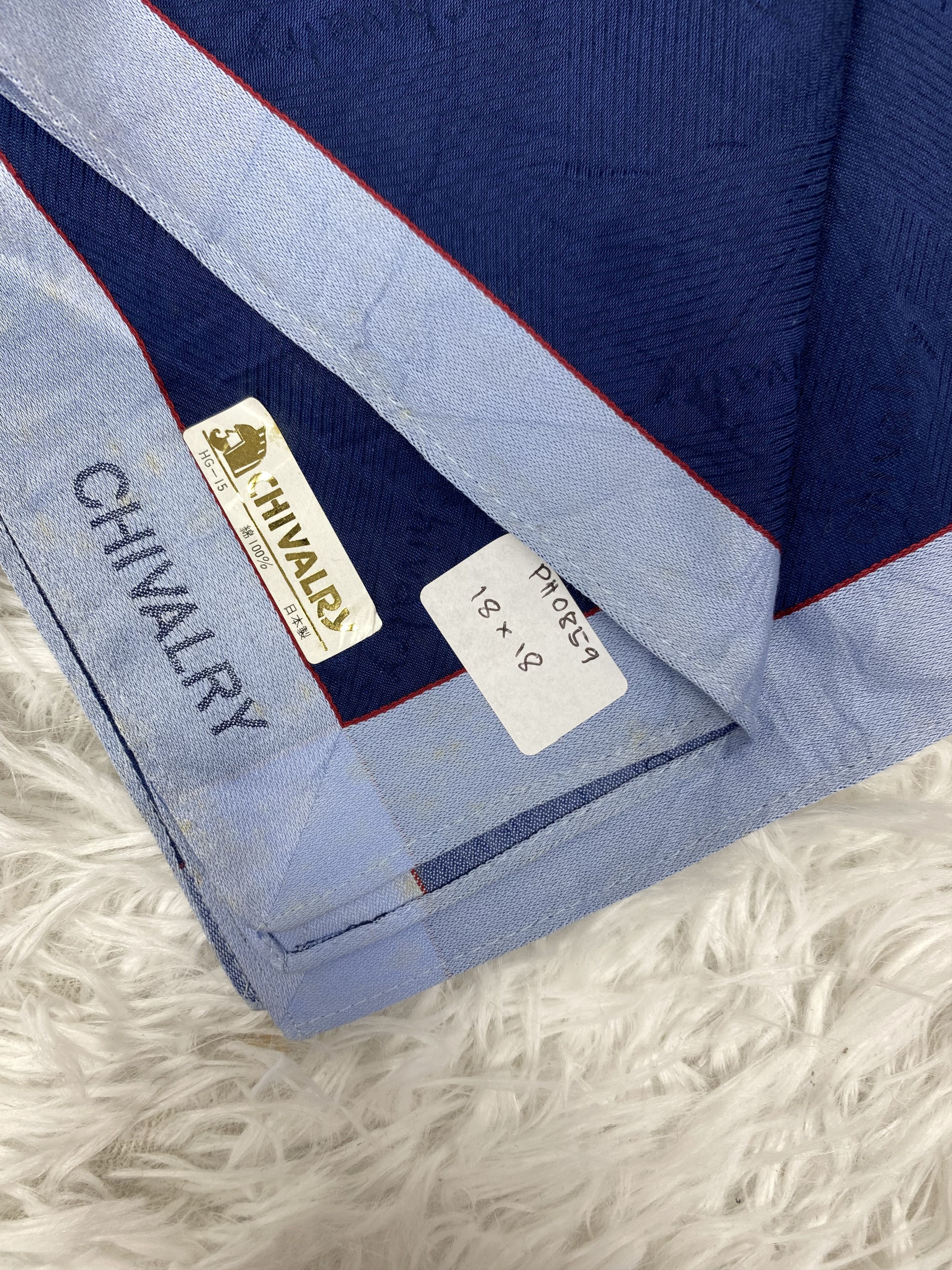 Designer × Vintage Vintage Chivalry Handkerchief Neckerchief PH0859 Size ONE SIZE - 2 Thumbnail
