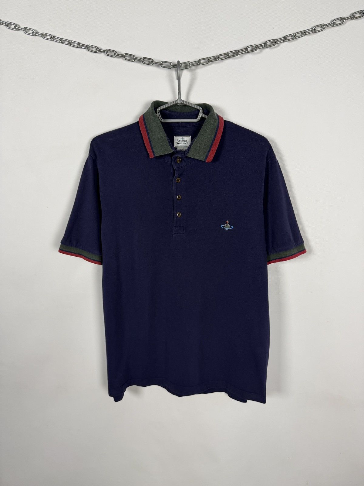Vivienne Westwood Vivienne Westwood Short Sleeve Polo Shirt Purple Size XL Size US XL / EU 56 / 4 - 1 Thumbnail