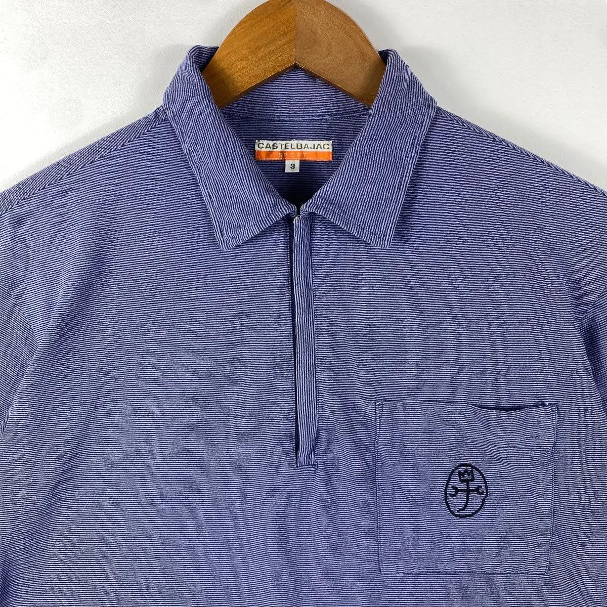 Jean Charles De Castelbajac Vintage 00's CASTELBAJAC SPORT Half-Zipper Pocket Polo Shirt Size US M / EU 48-50 / 2 - 2 Thumbnail