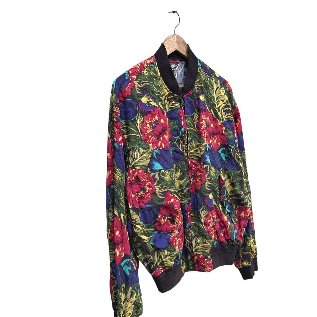 Japanese Brand INCENSE FLORA FULL PRINT BOMBER JACKET Size US M / EU 48-50 / 2 - 3 Thumbnail