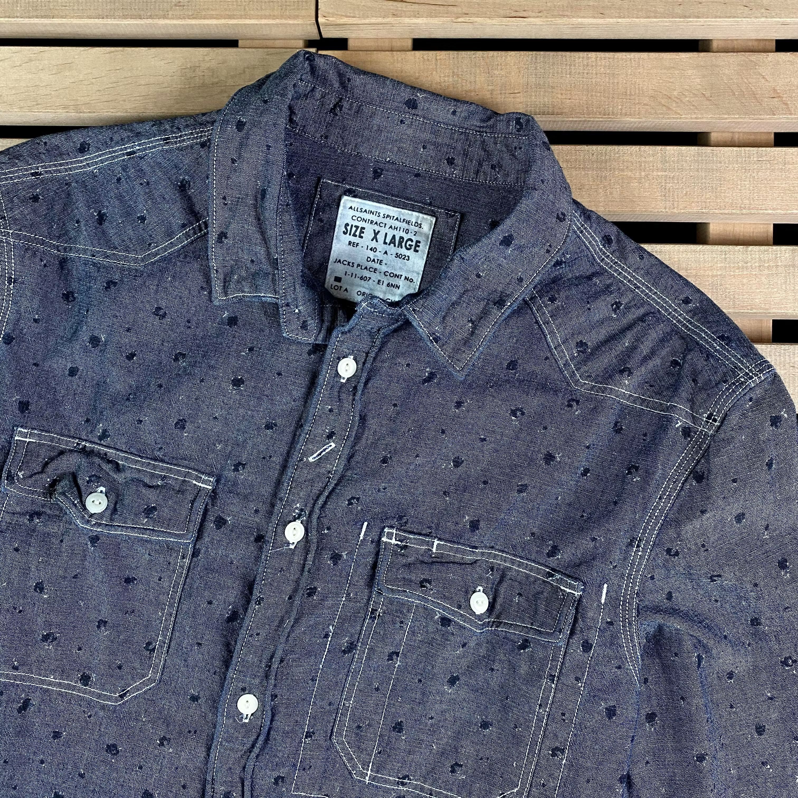 Allsaints Mens Shirt Allsaints Size XL Size US XL / EU 56 / 4 - 2 Thumbnail