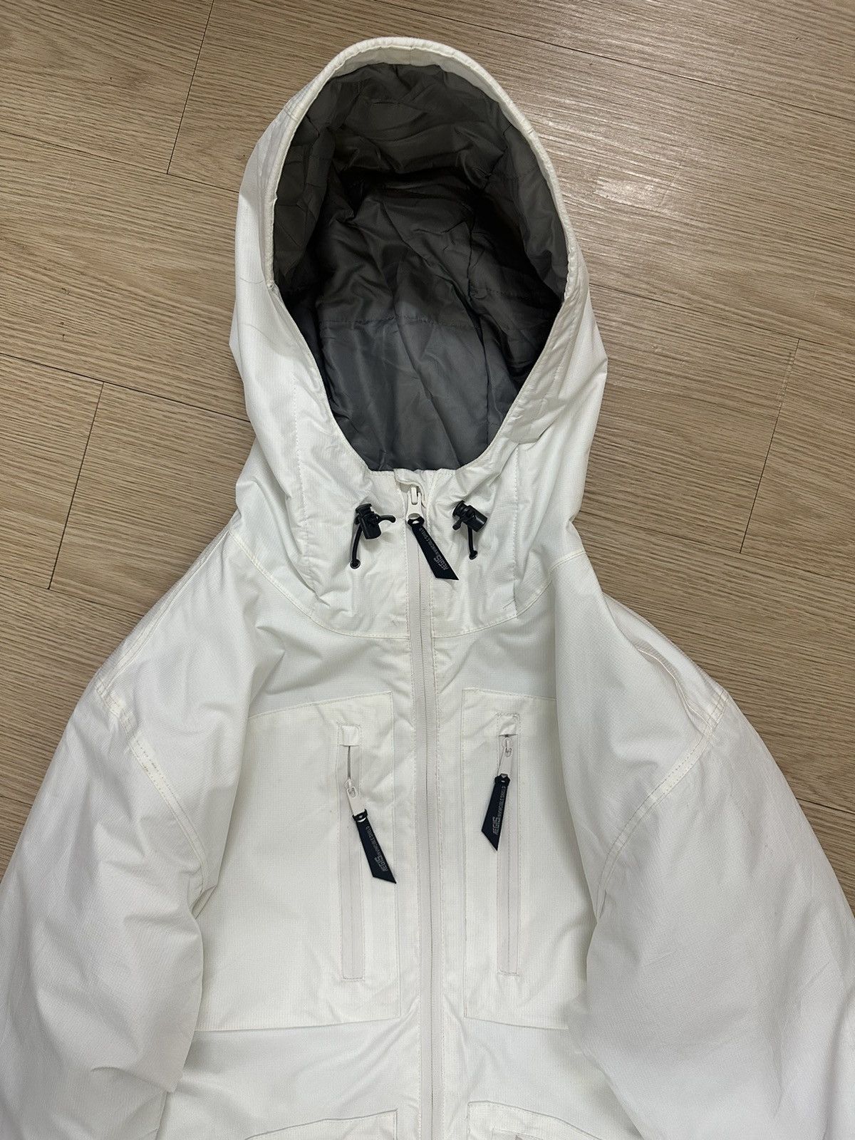 Beauty Beast × Japanese Brand × Seditionaries Aegis Invisible Shield Gorpcore Waterproof White Puff Jacket Size US M / EU 48-50 / 2 - 4 Thumbnail