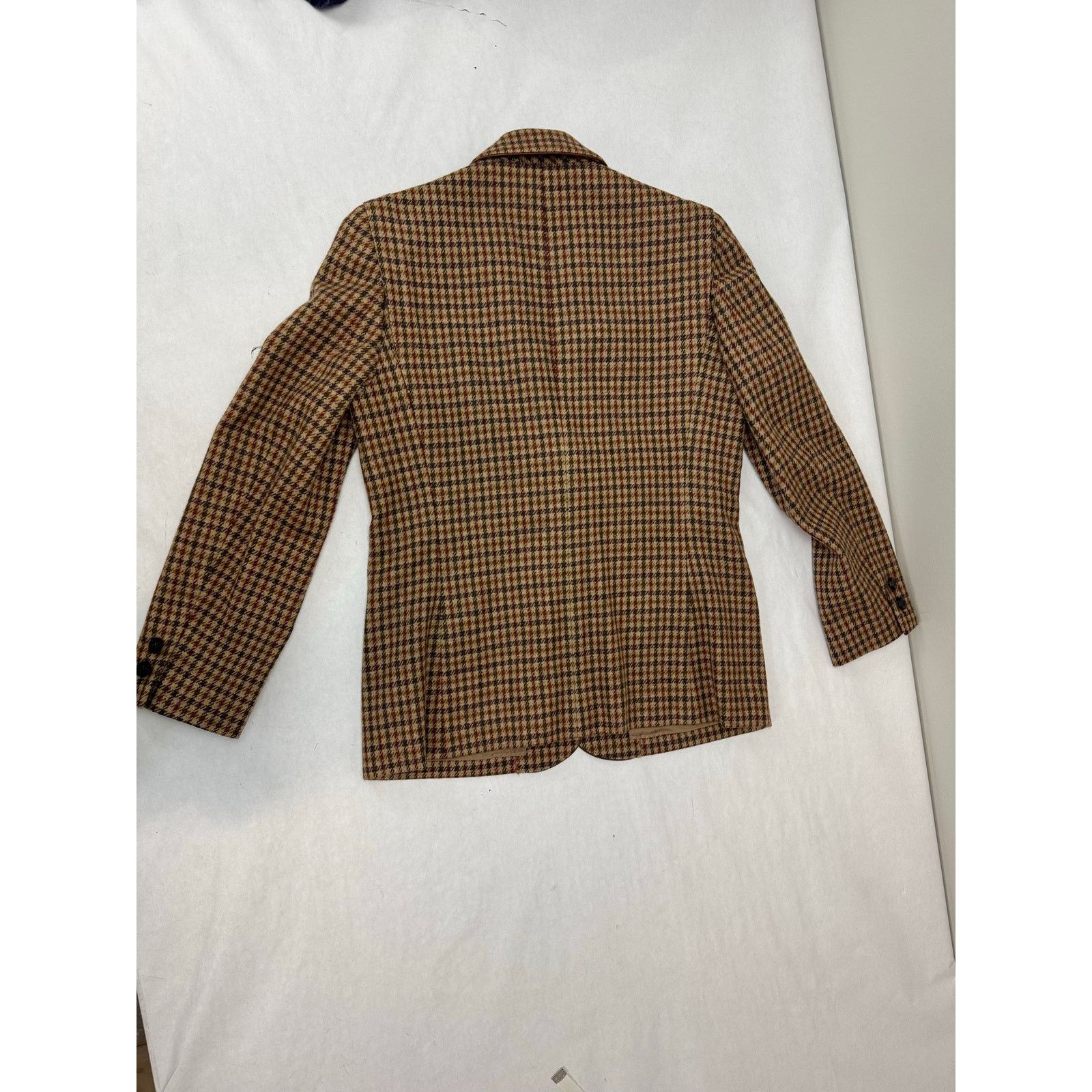 Other Vintage Houndstooth 100% Wool Skirt Suit Tailored Blazer - 9 Size S / US 4 / IT 40 - 17 Thumbnail