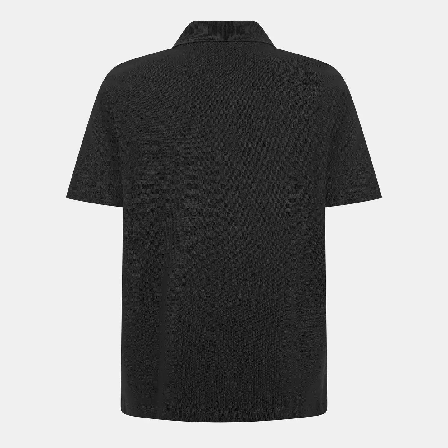 Balmain o1g2r1mq0426 Signature Short Sleeve Polo Shirt in Black Size US L / EU 52-54 / 3 - 2 Thumbnail
