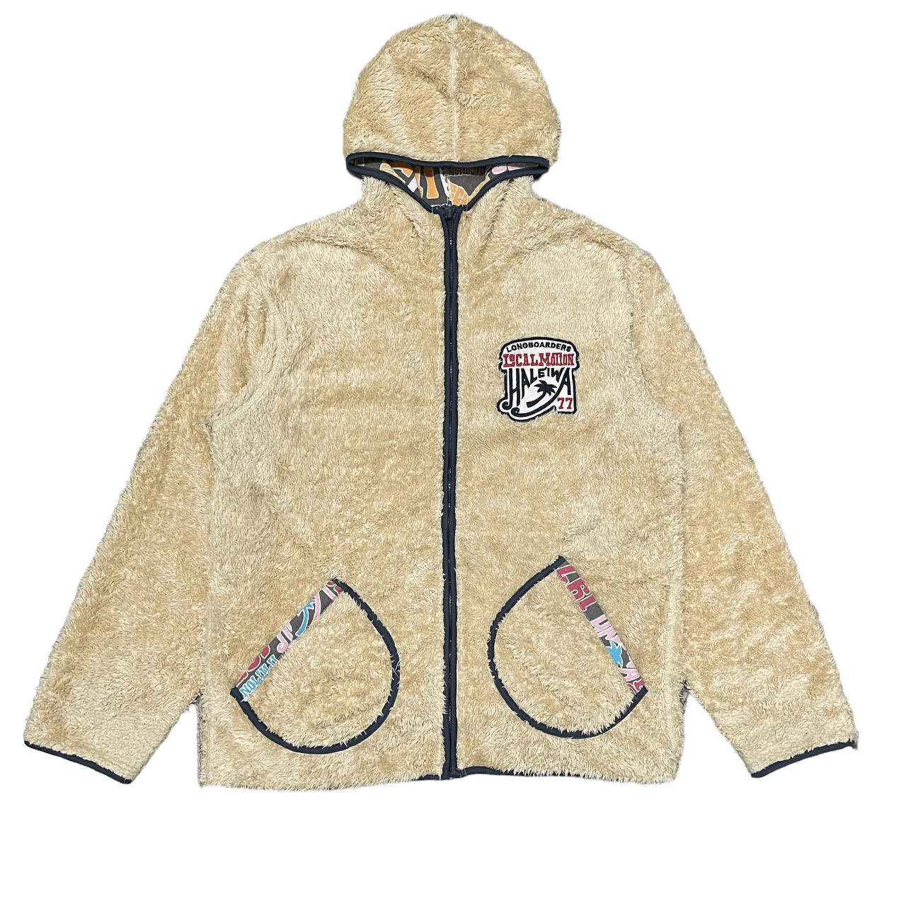 Japanese Brand Vintage Local Motion Hawaiian Surf Reversible Hooded Jacket Size US XL / EU 56 / 4 - 13 Thumbnail