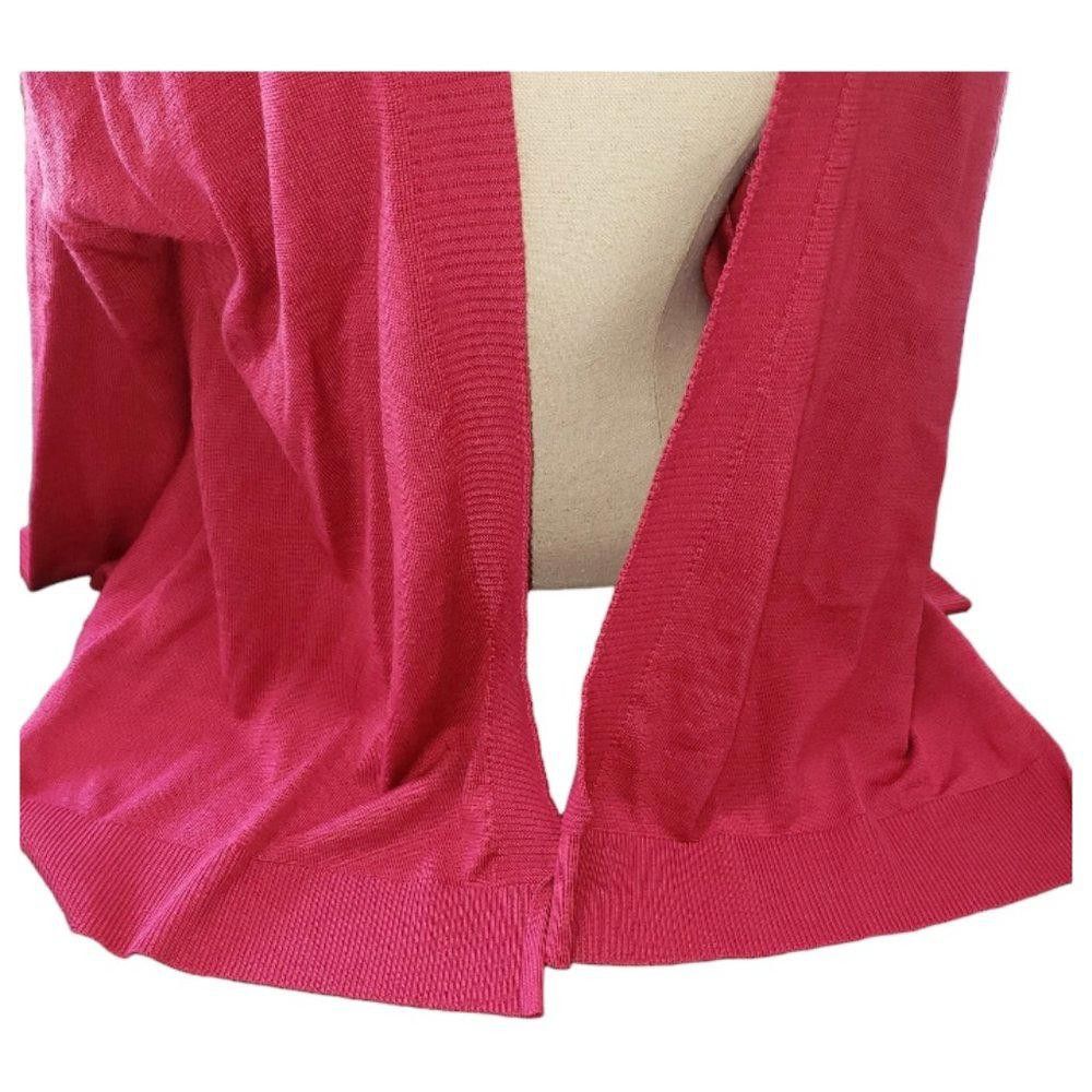 Designer CT713 Ladies Red Long Sleeve Open Cardigan M Size L / US 10 / IT 46 - 3 Thumbnail