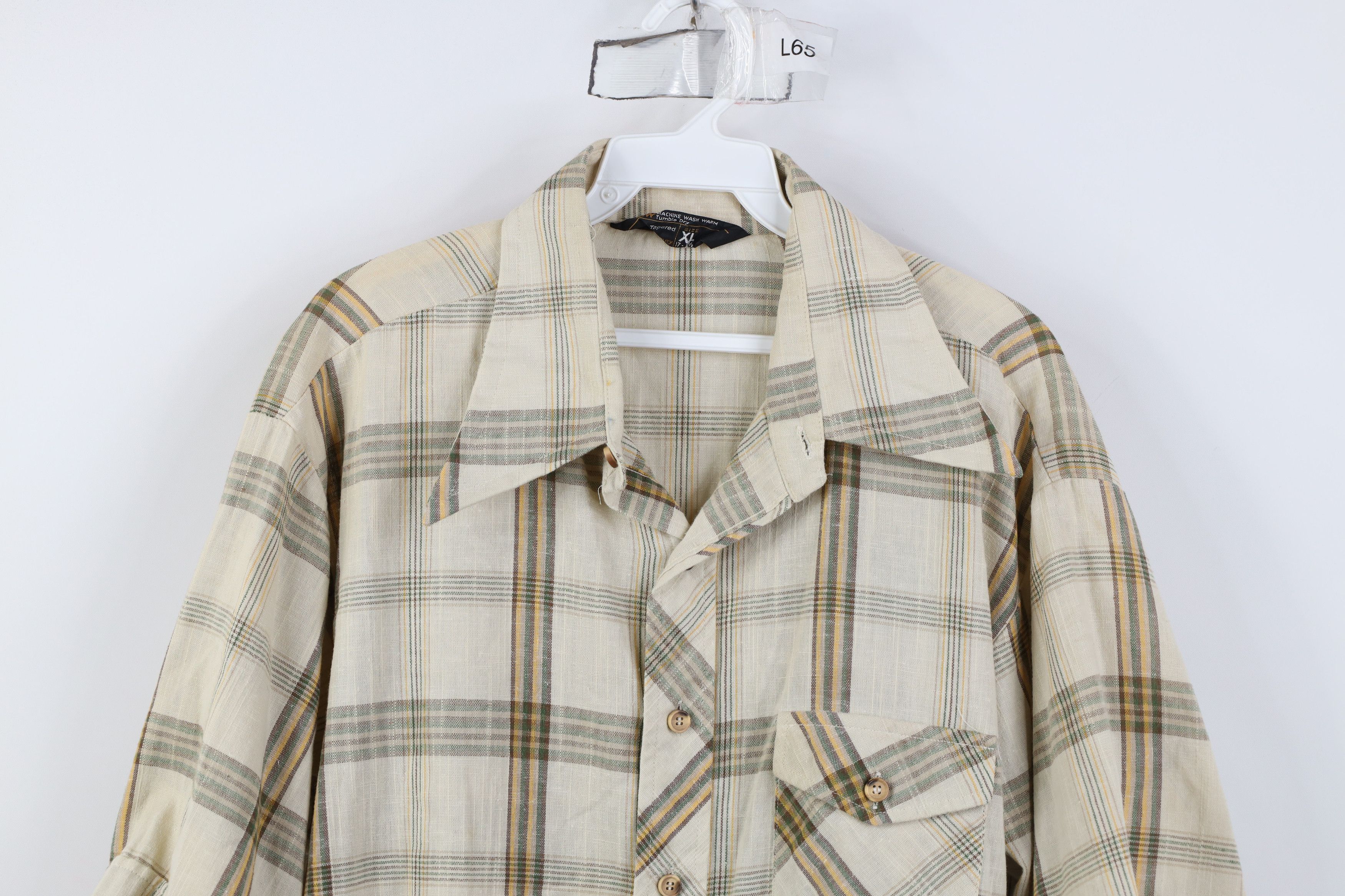 Vintage Vintage 70s Streetwear Short Sleeve Collared Button Shirt Size US XL / EU 56 / 4 - 2 Thumbnail