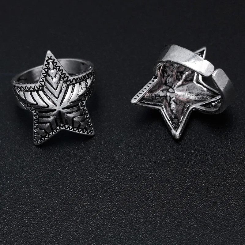 Japanese Brand Retro Star Ring Size ONE SIZE - 5 Thumbnail