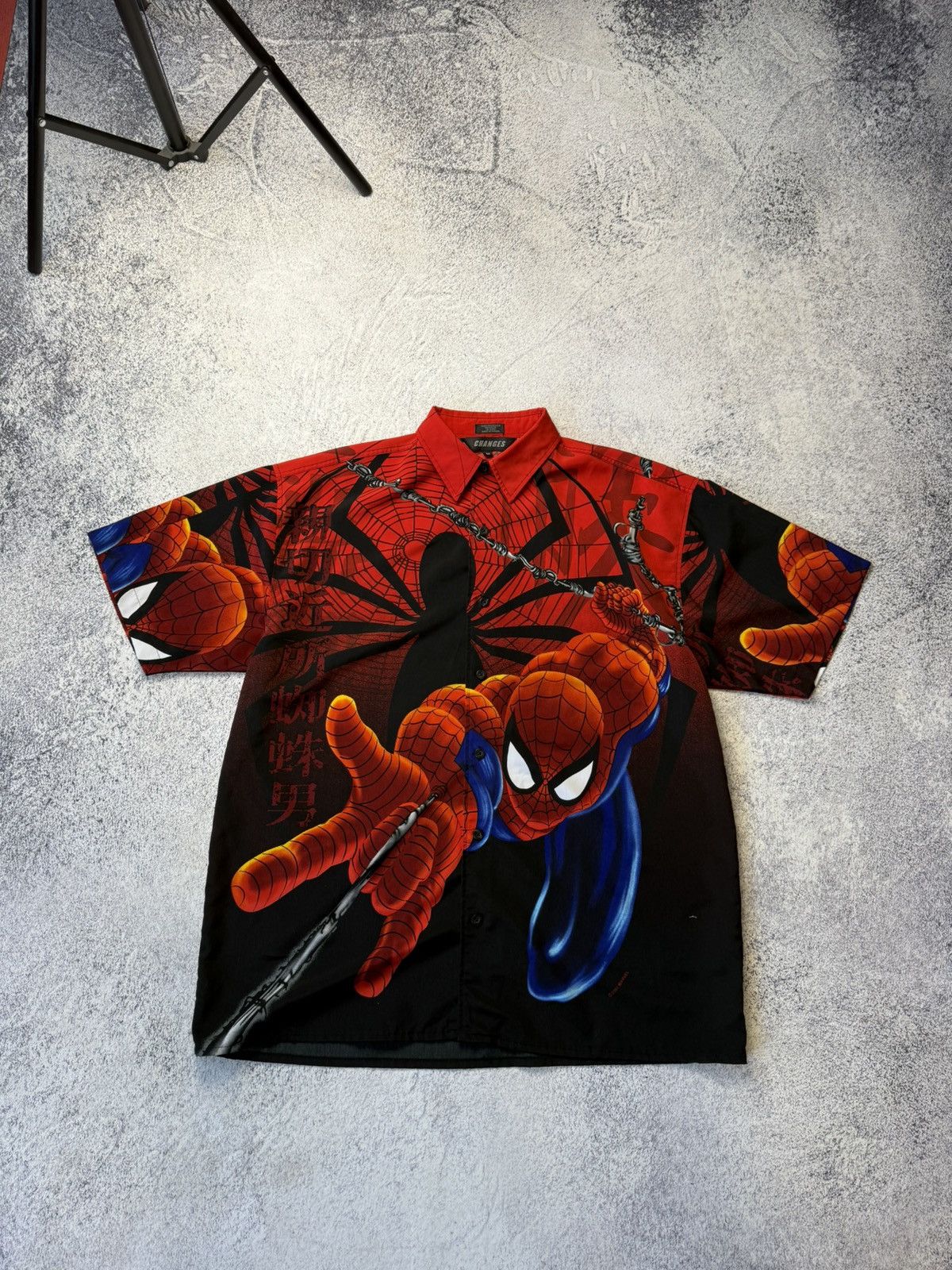 Marvel Comics Vintage Changes Spiderman 2001 AOP Button Up Shirt Size US M / EU 48-50 / 2 - 5 Thumbnail