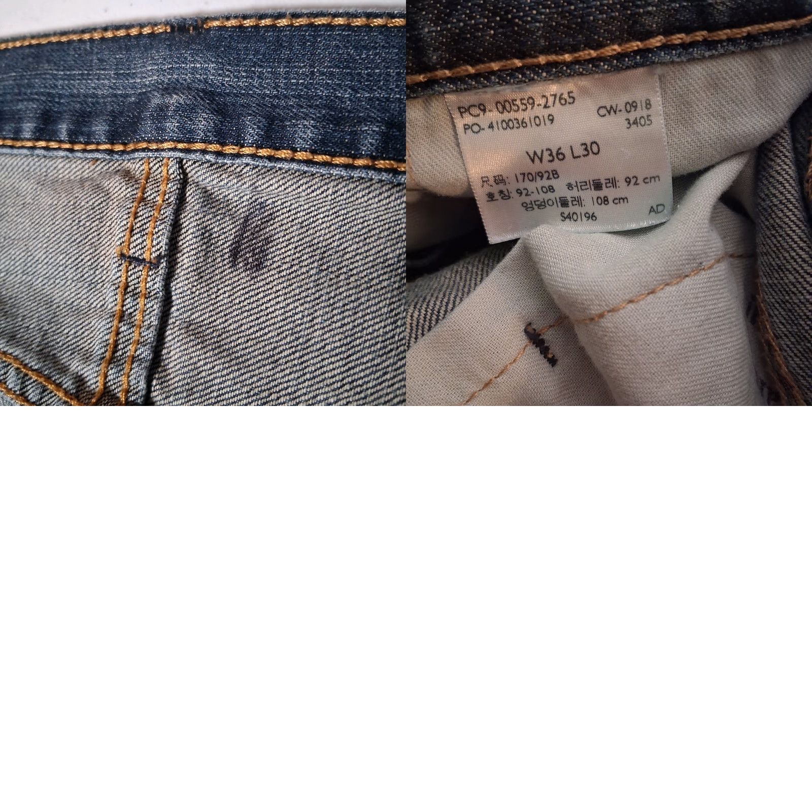 Levi's VINTAGE Levi's 559 Jeans 36x29 Men Medium Wash Blue Distressed Work Pants Levi's 559 Straight 5-Pocket Denim Denim Regular Mens Size US 36 / EU 52 - 11 Thumbnail