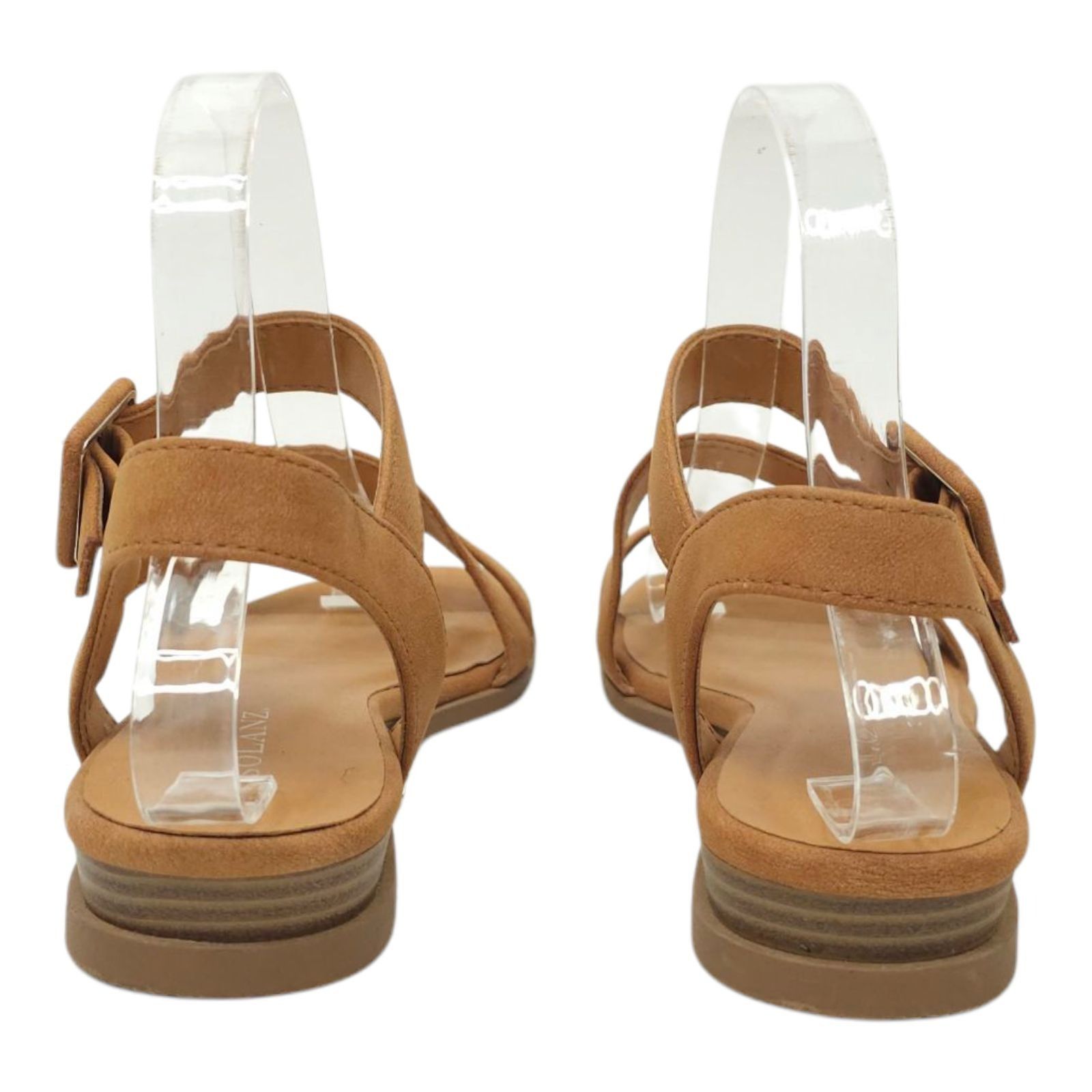Other Solanz Sydney Strappy Sandals Womens 7 M Buckle Faux Leather Size US 7 / IT 37 - 4 Thumbnail