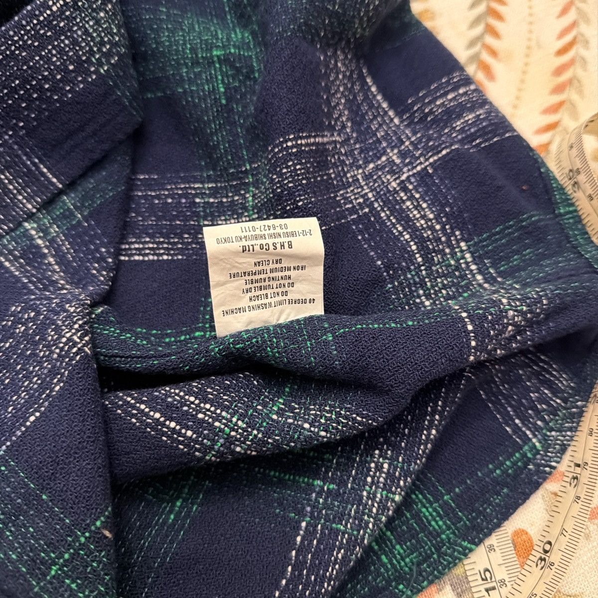 RATS JAPAN Rats Amundsen Cotton Check Shirt - Blue Size US L / EU 52-54 / 3 - 5 Thumbnail