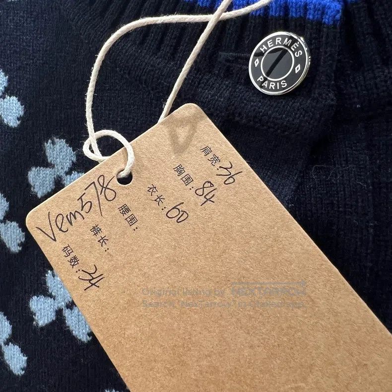 Hermes Hermes All-over Print Trefoil Cashmere Cardigan Size XXS / US 00 / IT 34 - 5 Thumbnail
